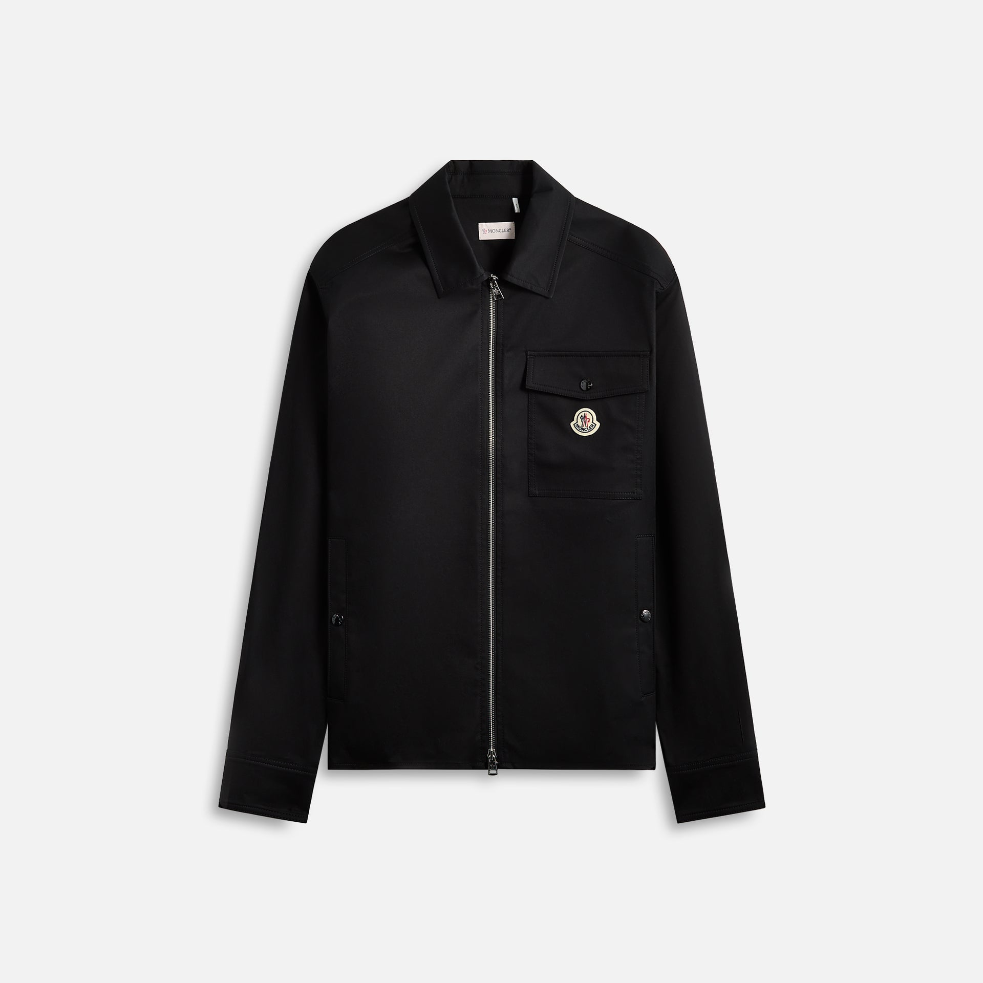 Moncler Gabardine Cotton Shirt - Black