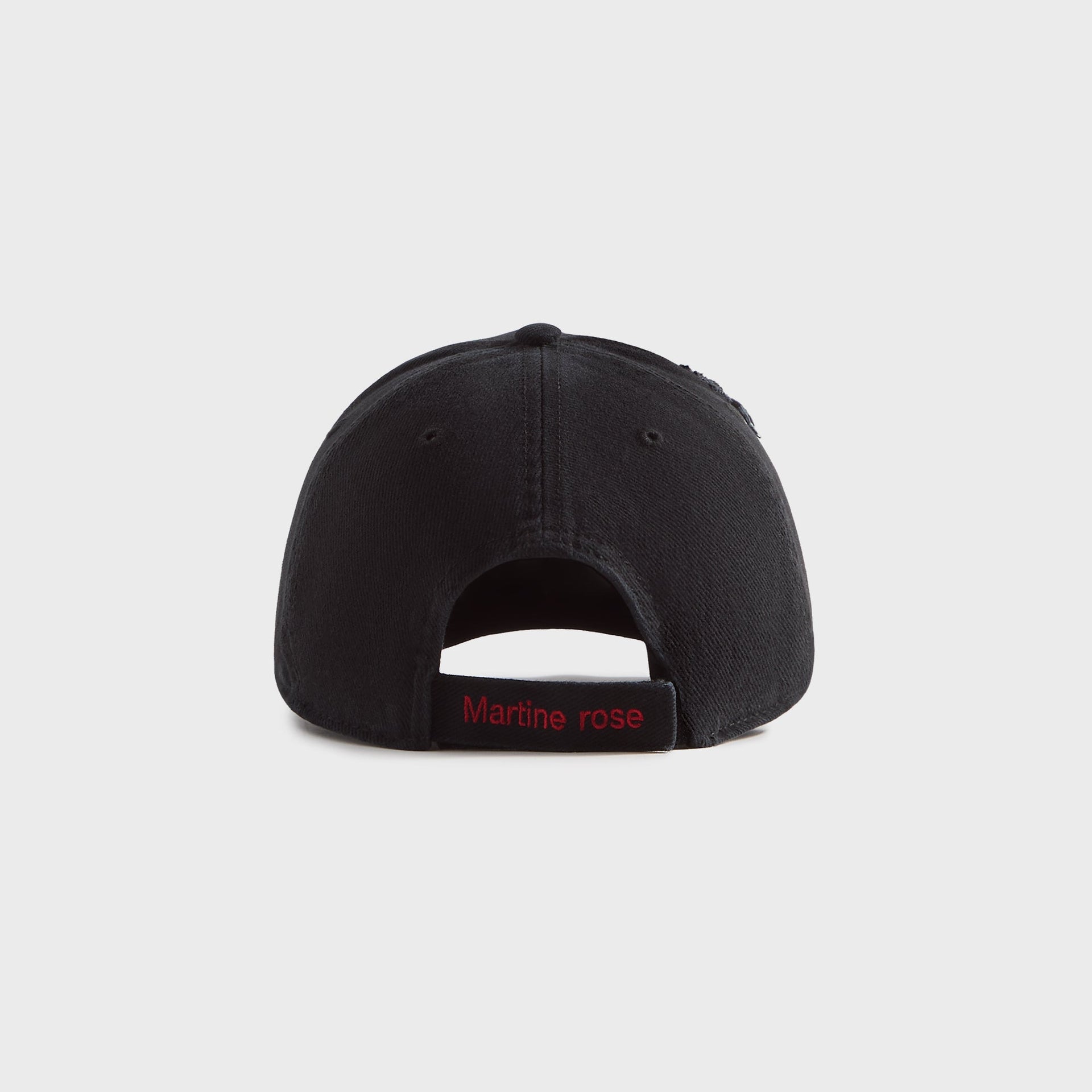 Martine Rose Cut Peak Cap - Washed Black