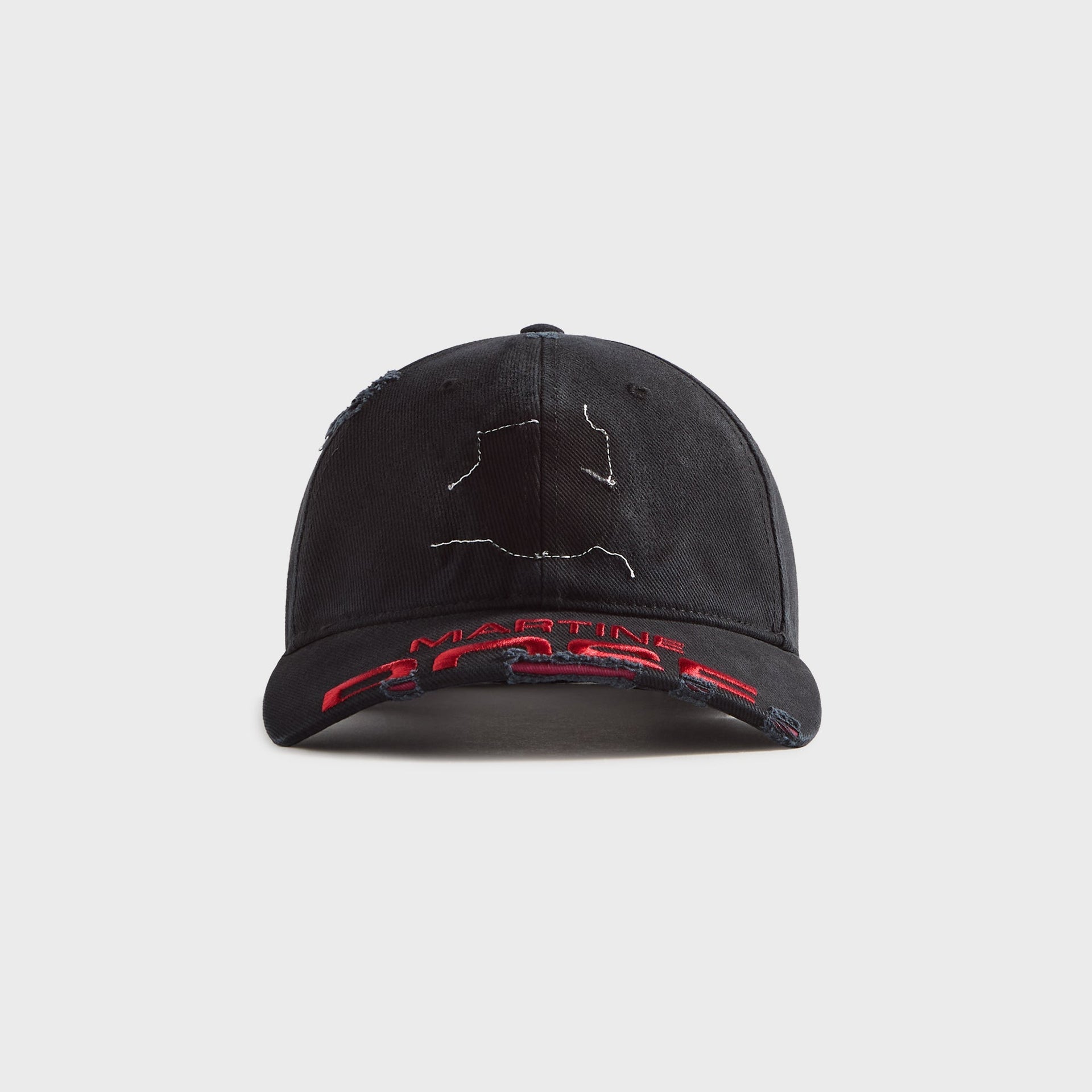 Martine Rose Cut Peak Cap - Washed Black