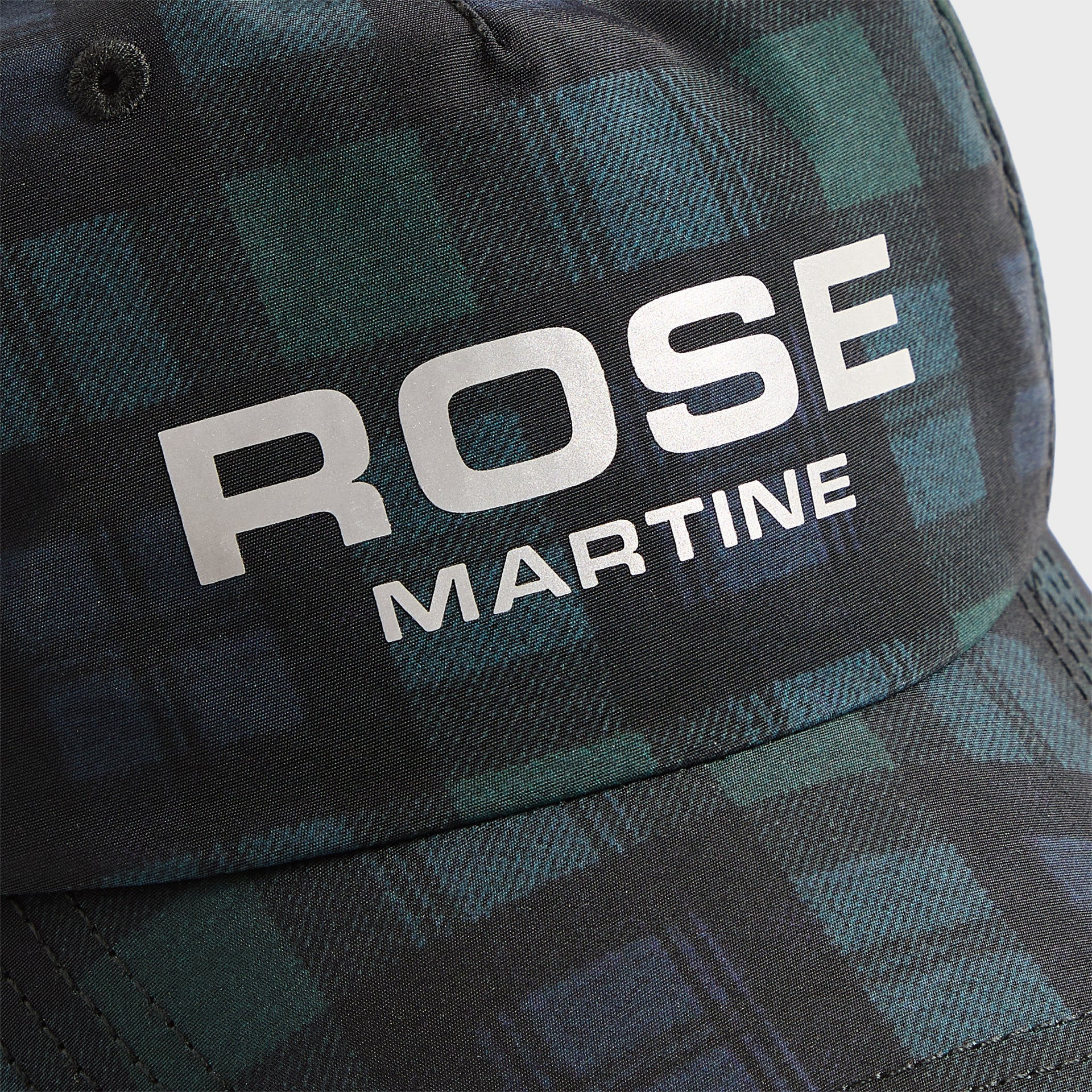 Martine Rose Nylon Cap - Black / Tartan