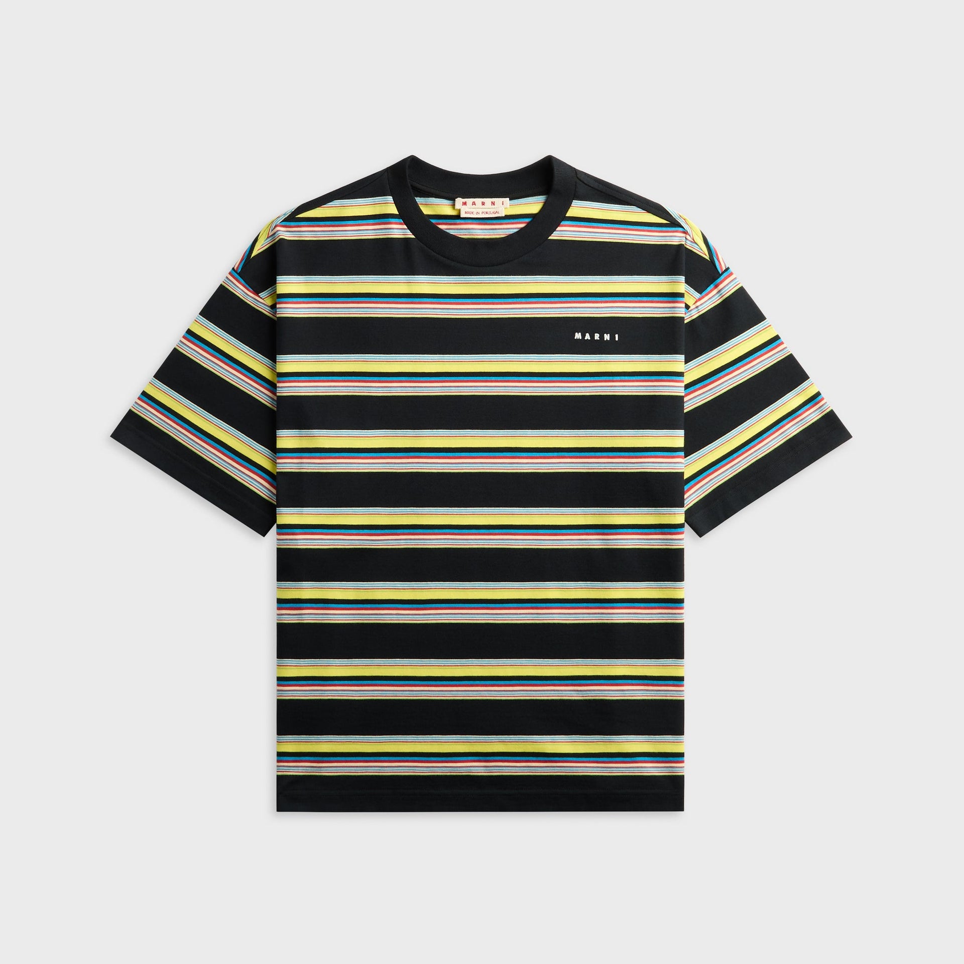 Marni Striped Short Sleeve Tee - Acid