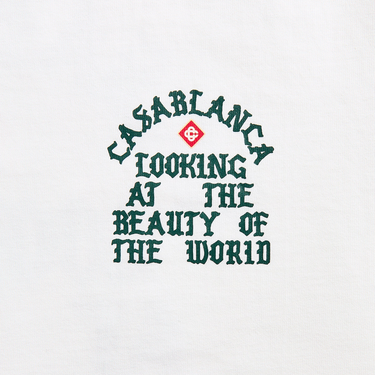 Casablanca Looking At The Beauty Of The World Printed Tee - White