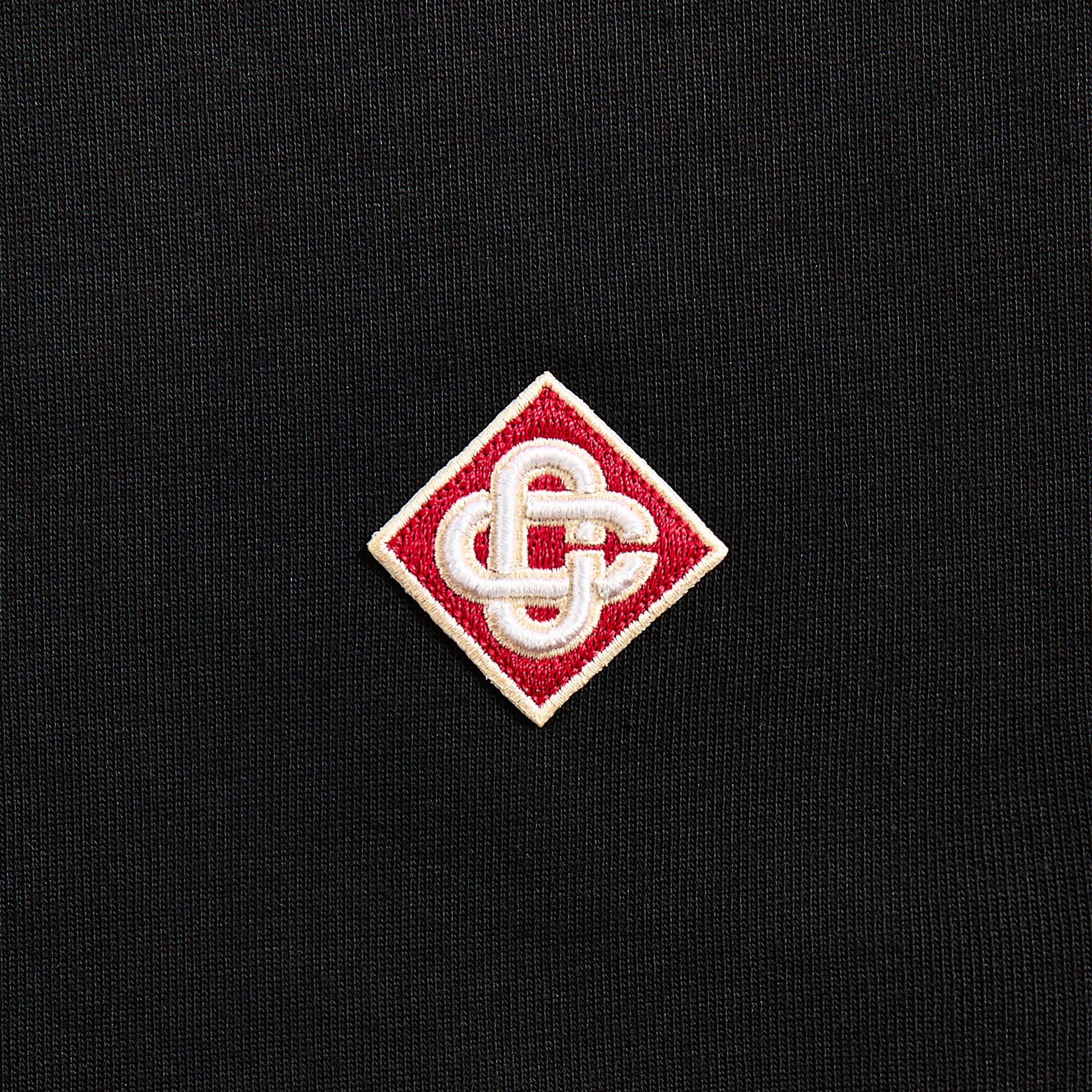 Casablanca Diamond Logo Patch Tee - Black
