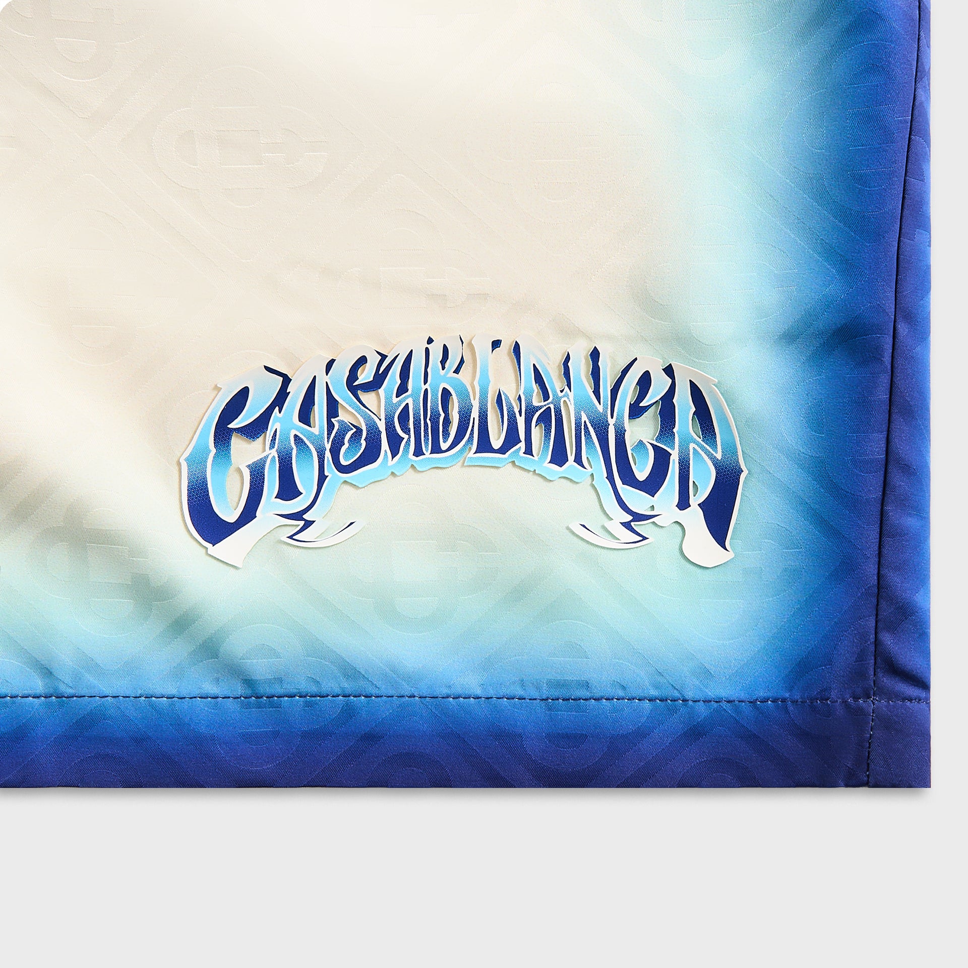 Casablanca Printed Jacquard Monogram Swim Short - Blue Fade