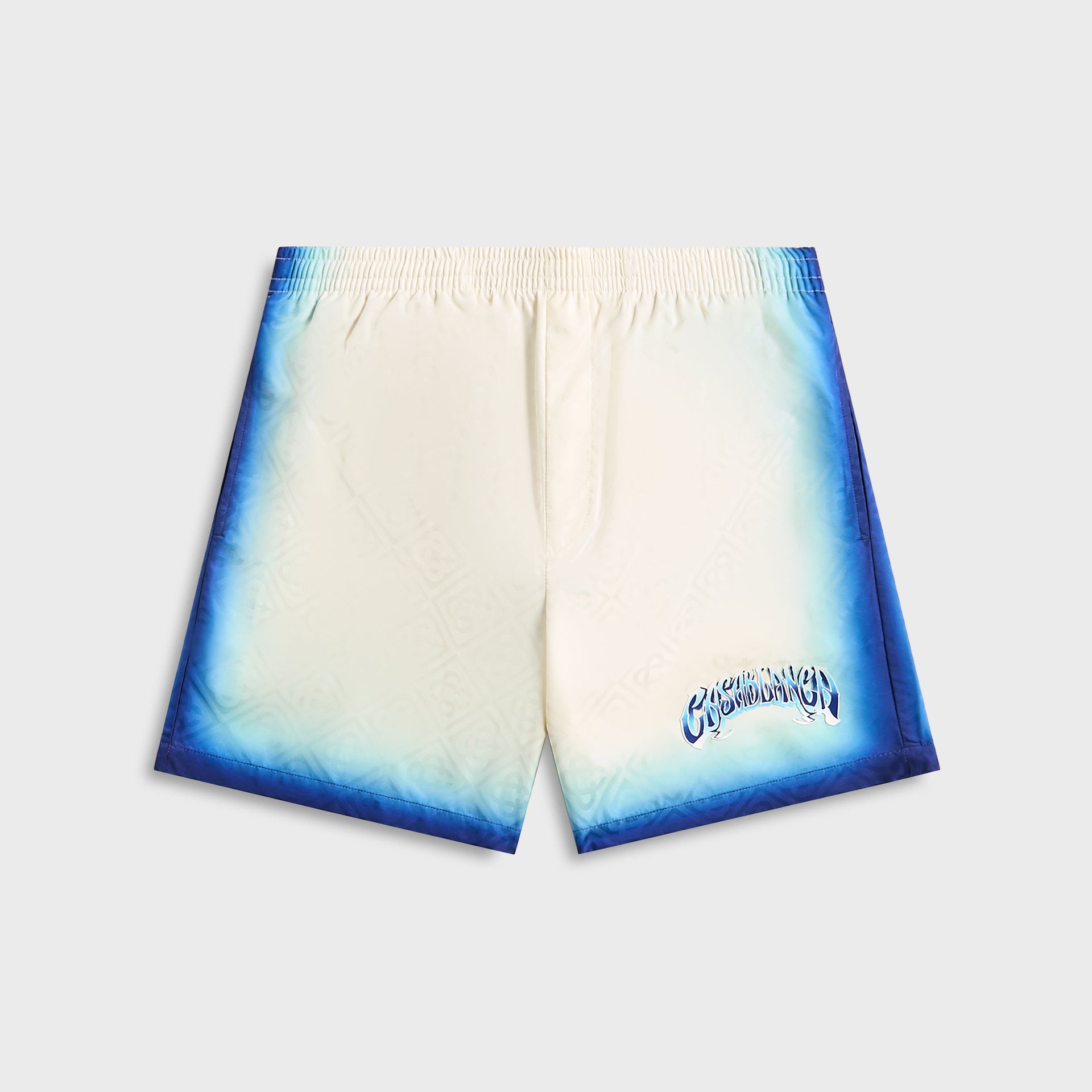 Casablanca Printed Jacquard Monogram Swim Short - Blue Fade