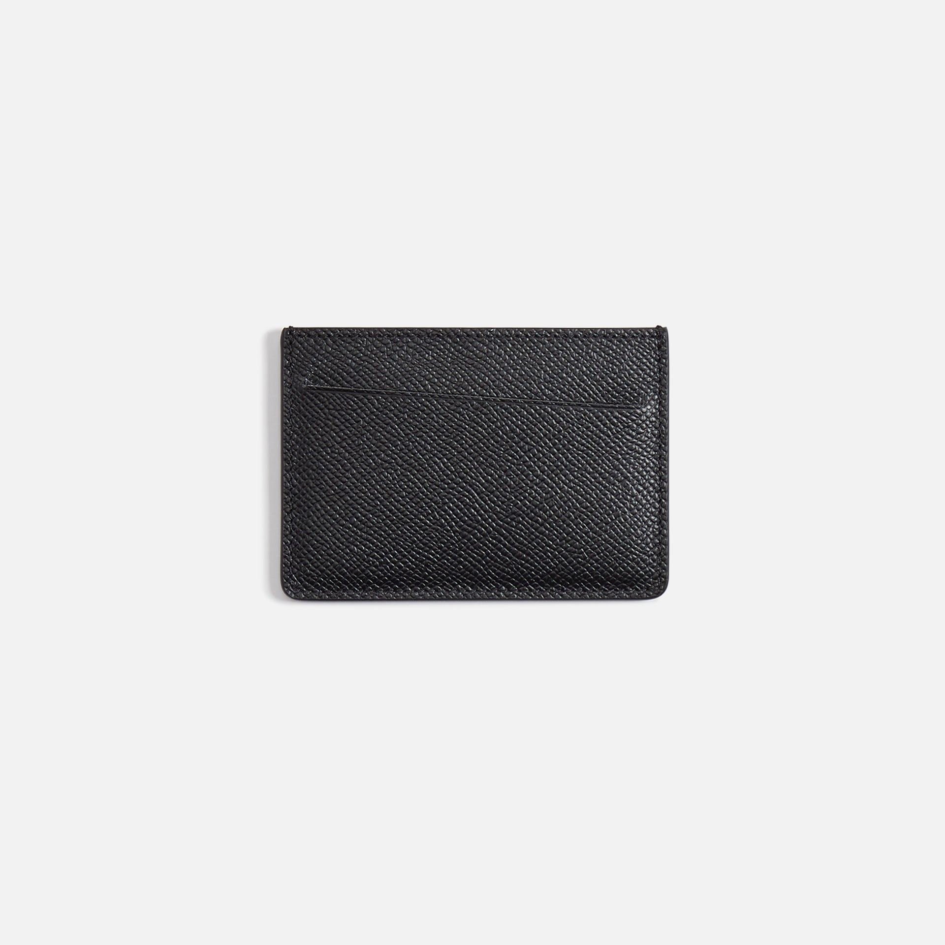 Margiela Card Holder Slim 3 CC Grainy Leather - Black