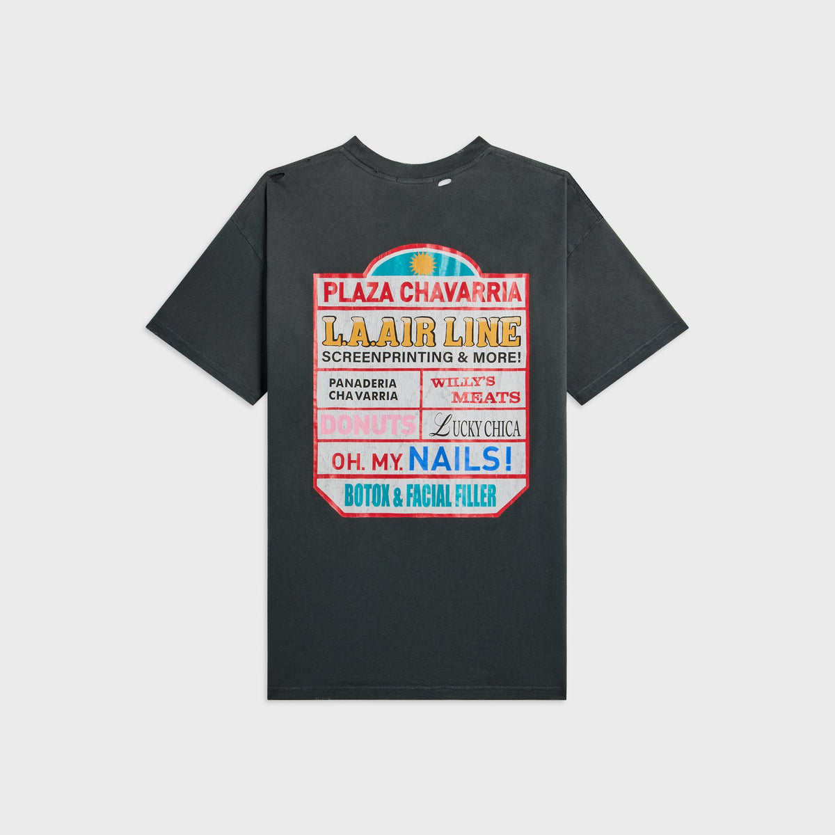 Willy Chavarria Plaza Chavarria Easy Tee - Pirate Black