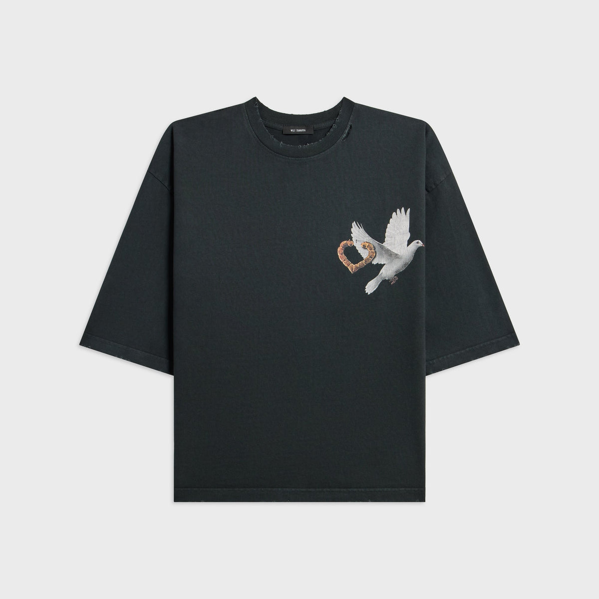 Willy Chavarria OS El Movimiento Buffalo Tee - Pirate Black