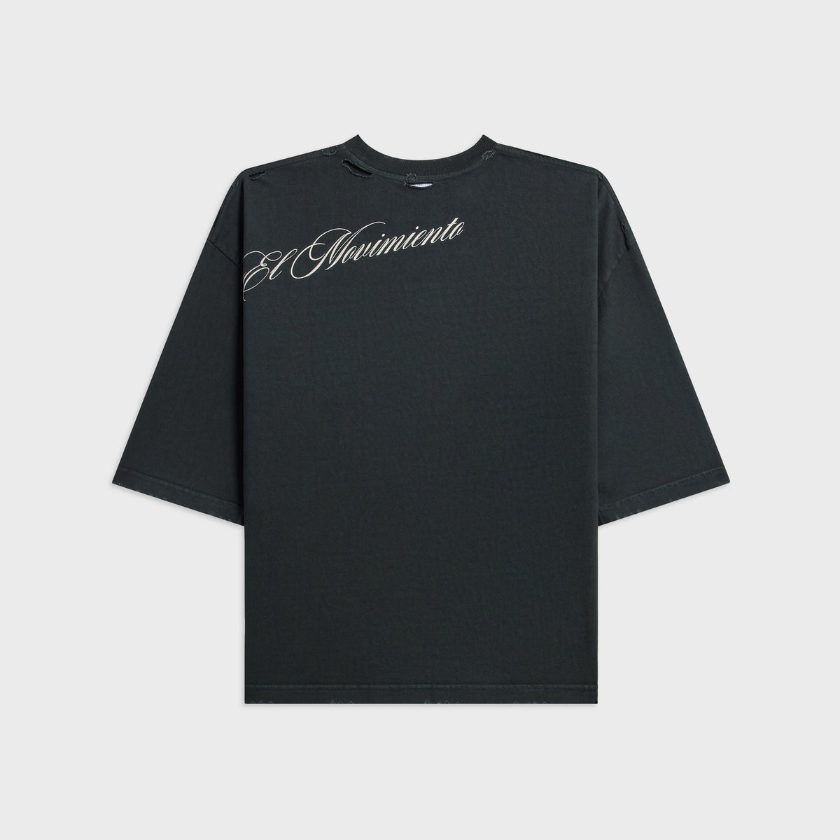 Willy Chavarria OS El Movimiento Buffalo Tee - Pirate Black
