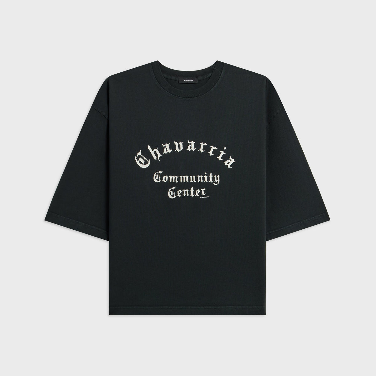 Willy Chavarria Community Center Buffalo Tee - Pirate Black