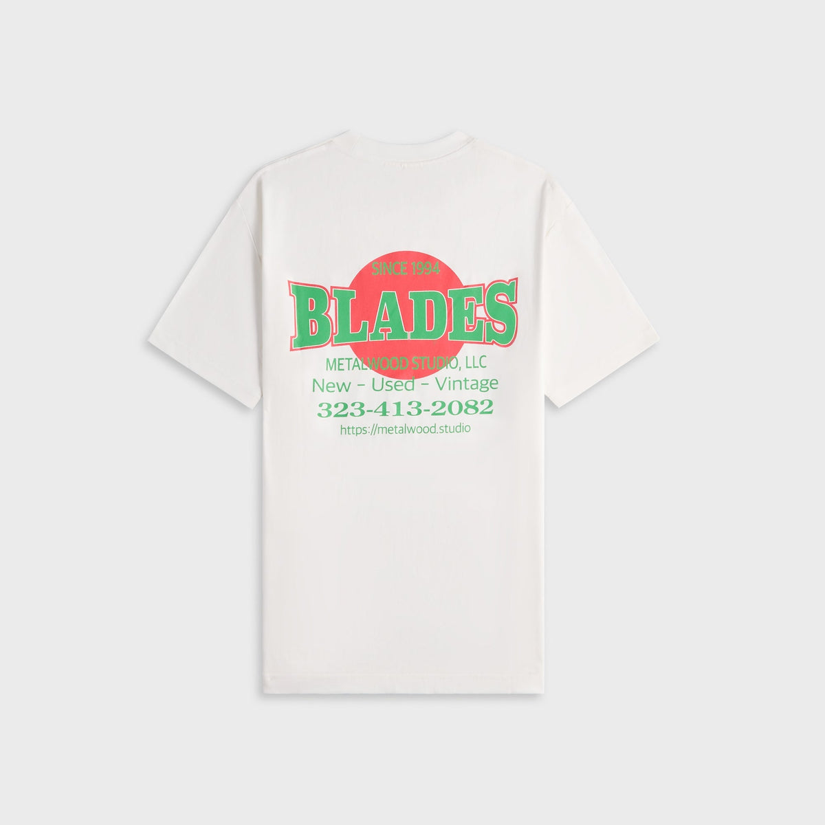Metalwood Blades Gym Tee - White