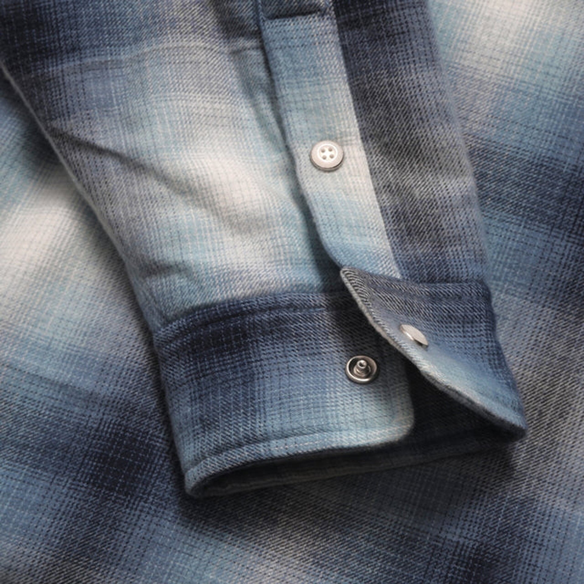 Metalwood Poly Filled Shirt - Blue Plaid