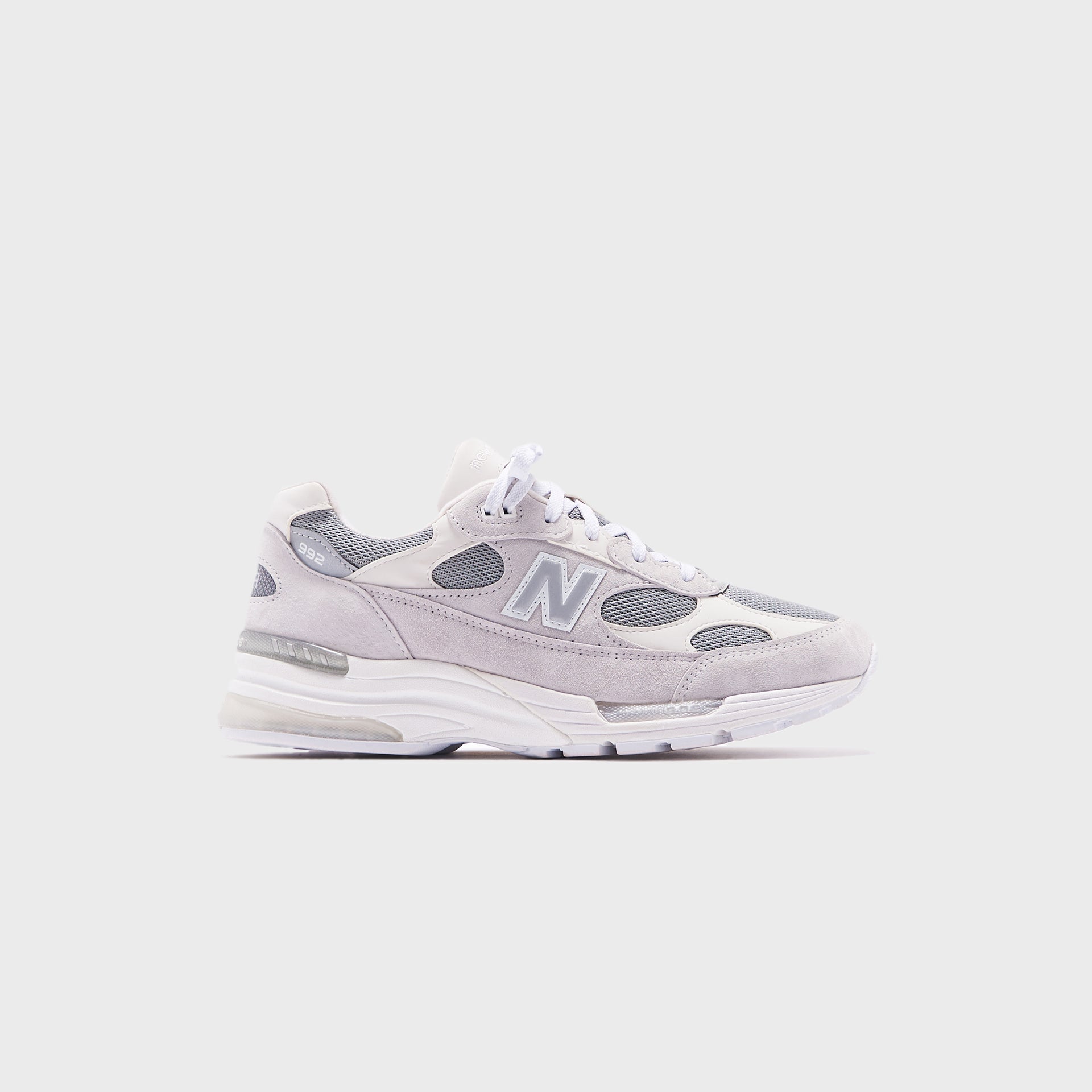 New Balance 992 Made in USA - White / Silver Metalic