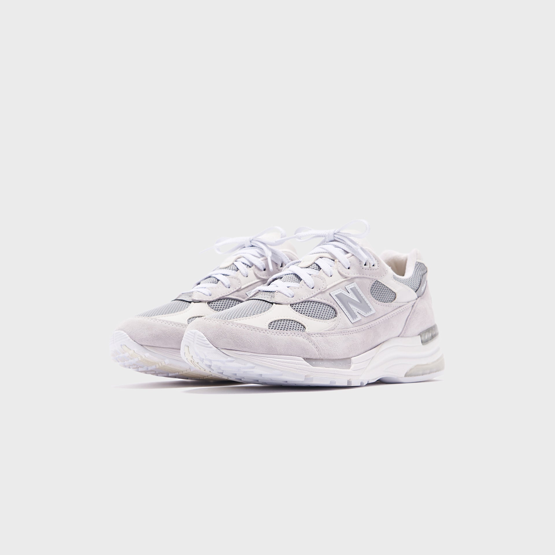 New Balance 992 Made in USA - White / Silver Metalic