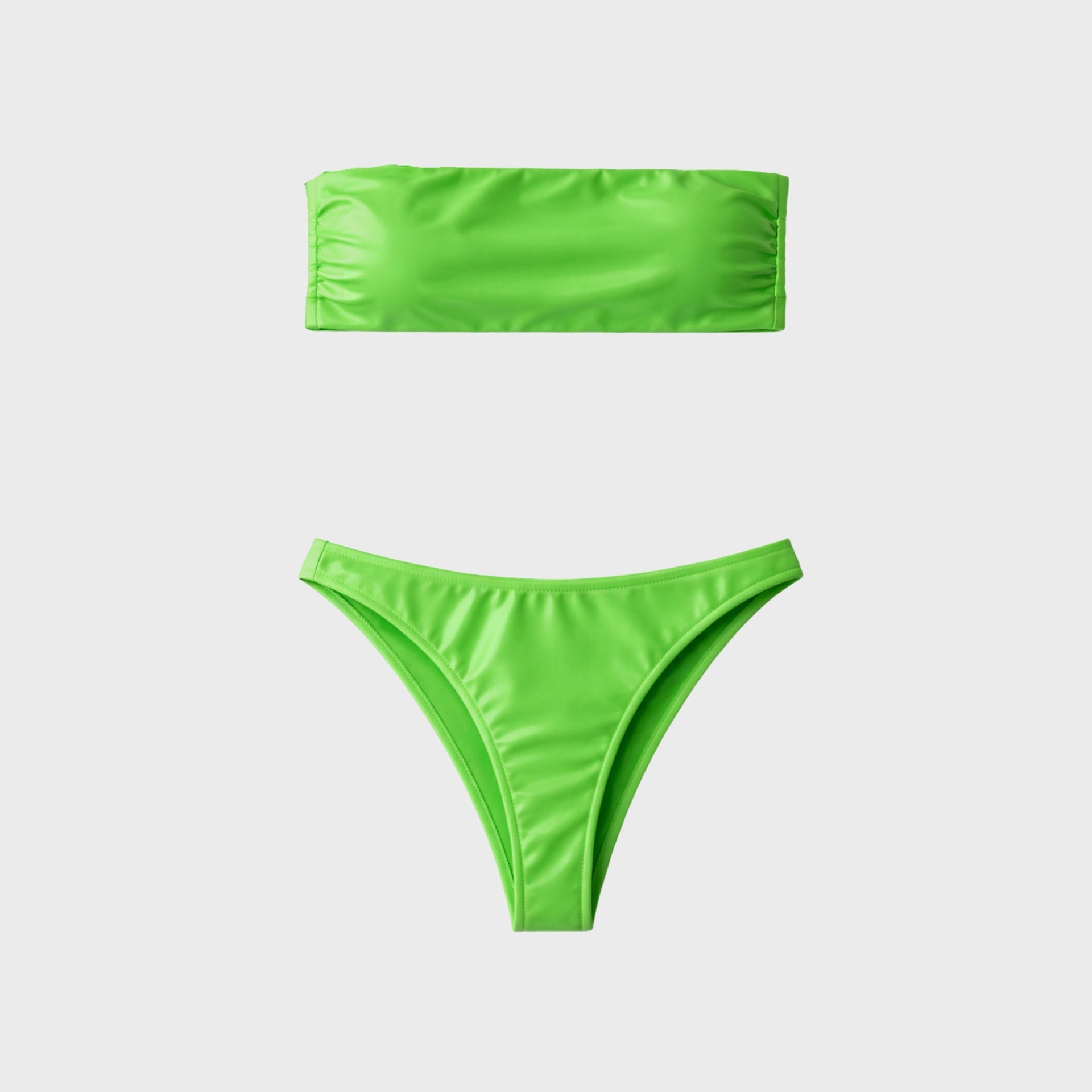Naranja Furcado Bandeau Set - Green
