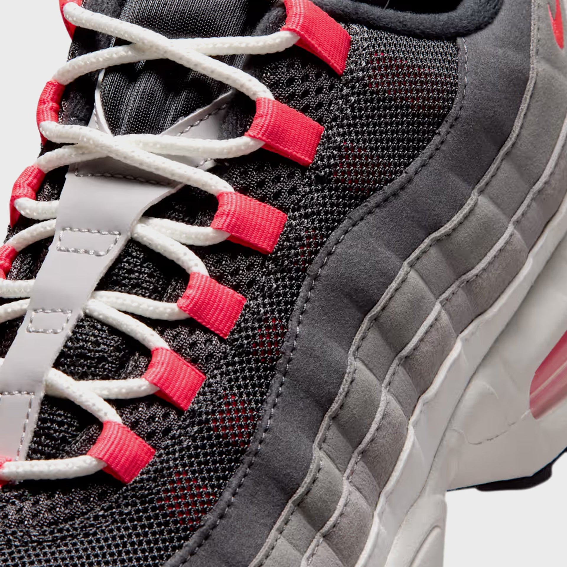 Nike Air Max 95 Big Bubble Premium - Anthracite / Light Graphite / Light Charcoal / Solar Red