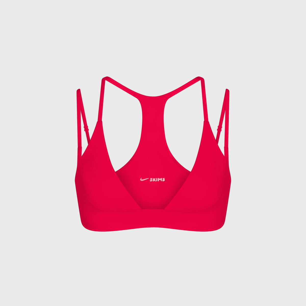 NikeSKIMS Matte Double Strap Triangle Bra - University Red