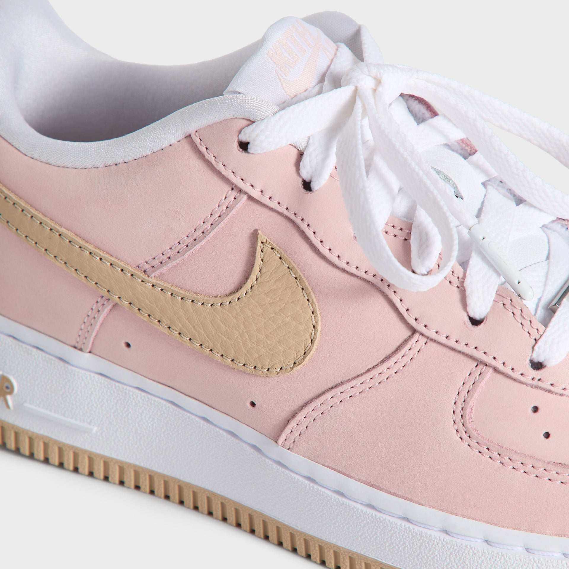 Kith Kids for Nike GS Air Force 1 "Un-Linen" - Linen / Atmosphere / White