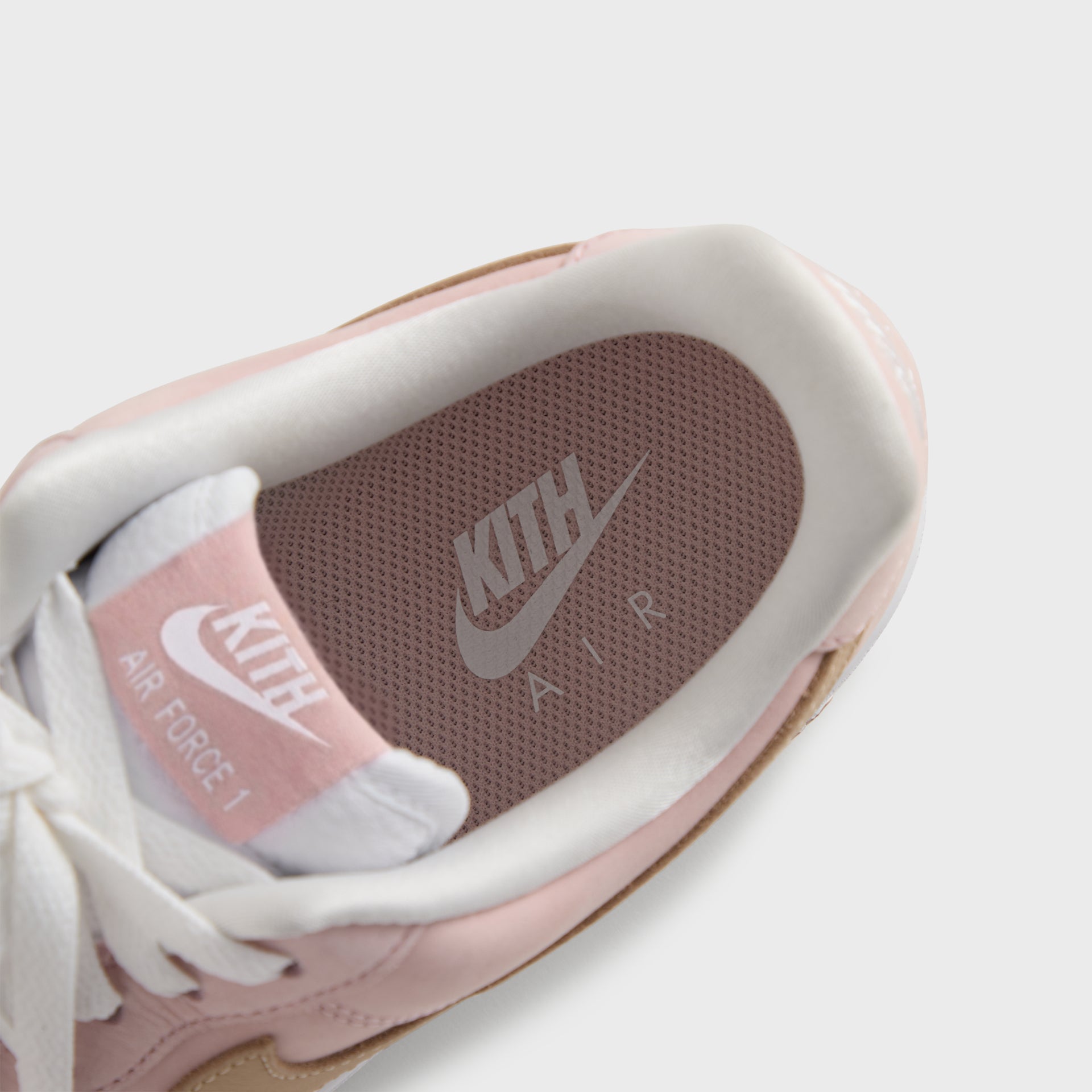 Insole of the Kith x Nike Air Force 1 Un-Linen with Kith and Nike Air Force 1 branding