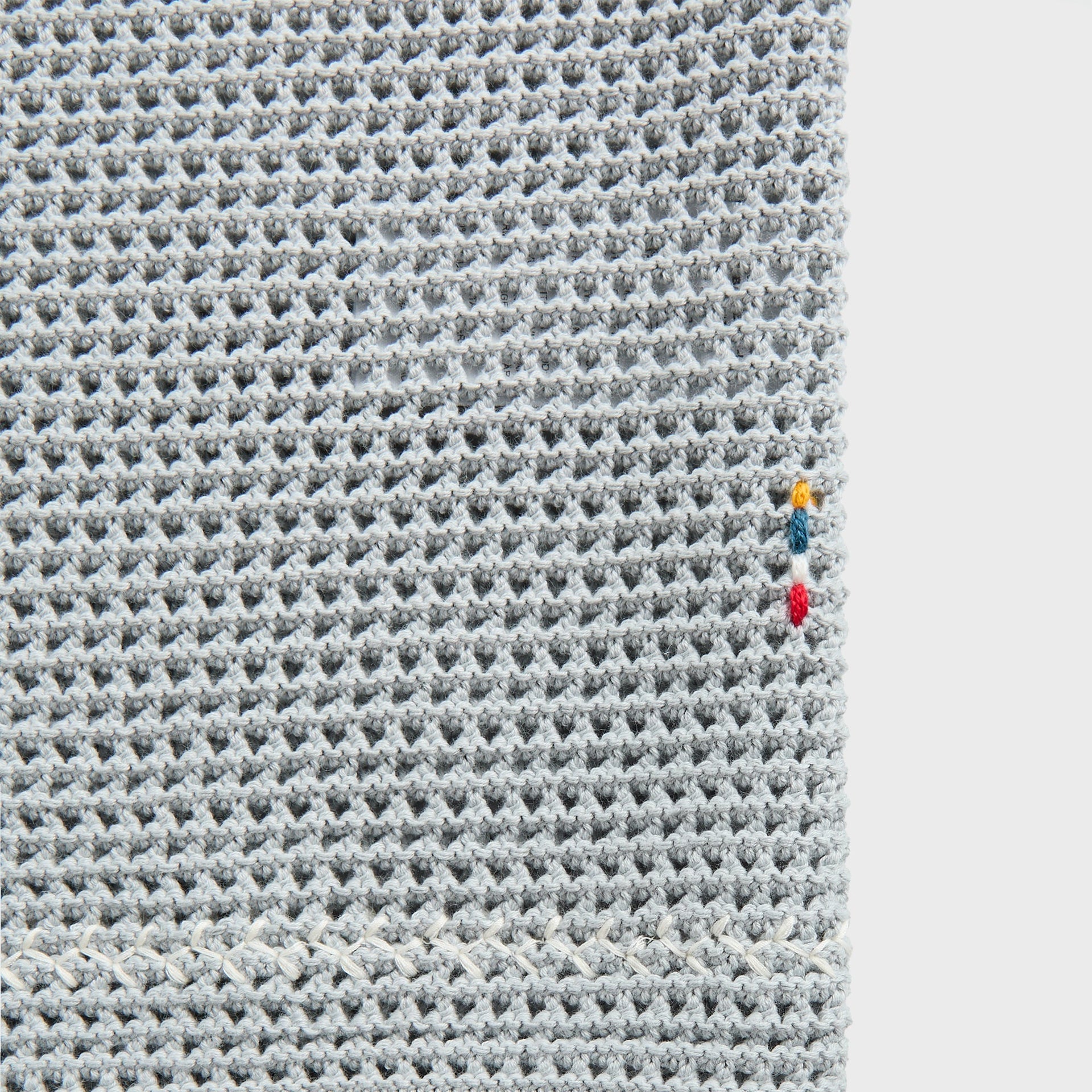 Orlebar Brown Batten Stitch Shirt in Light Sky Pool / White Sand