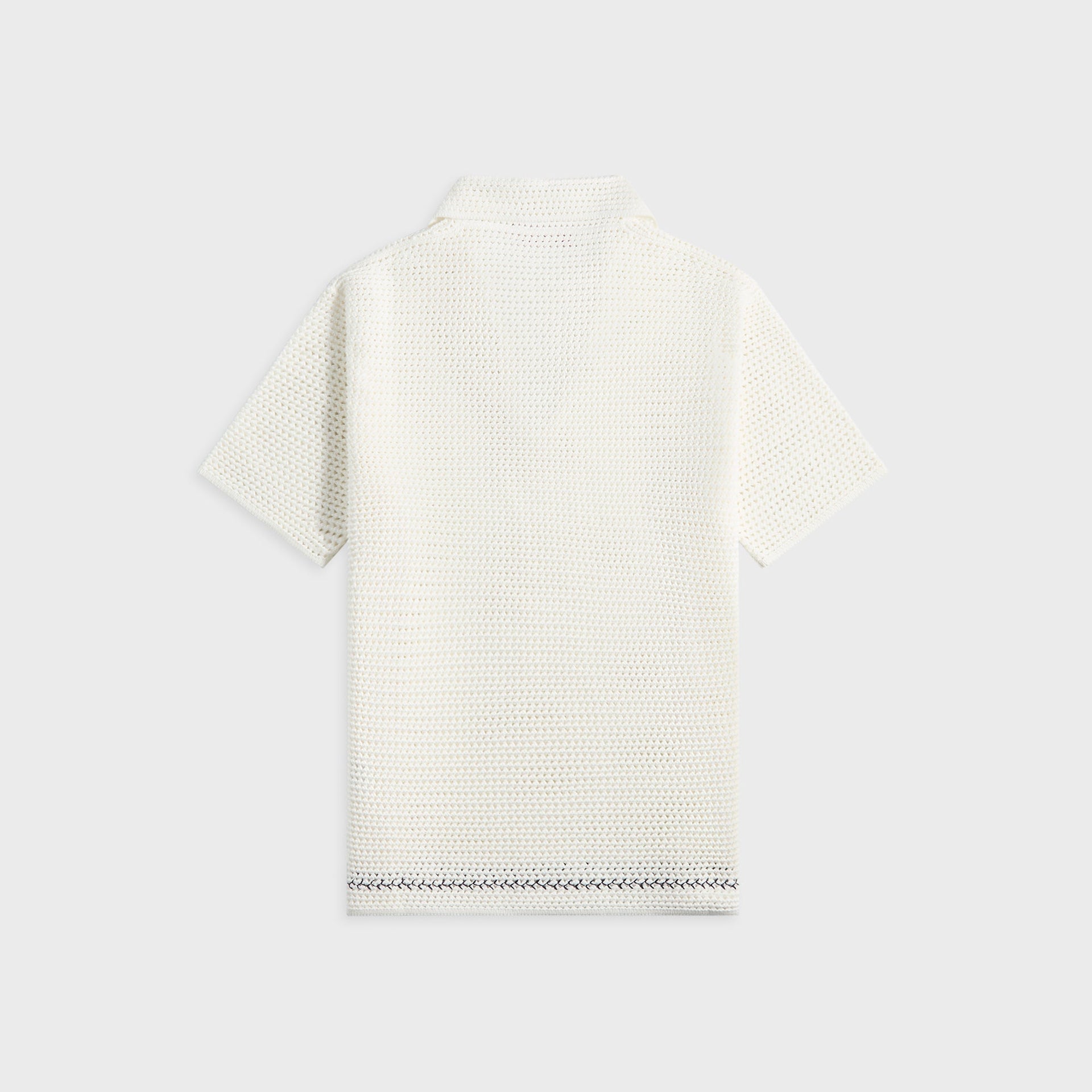 Orlebar Brown Batten Stitch Shirt in Sea Mist / Night Iris