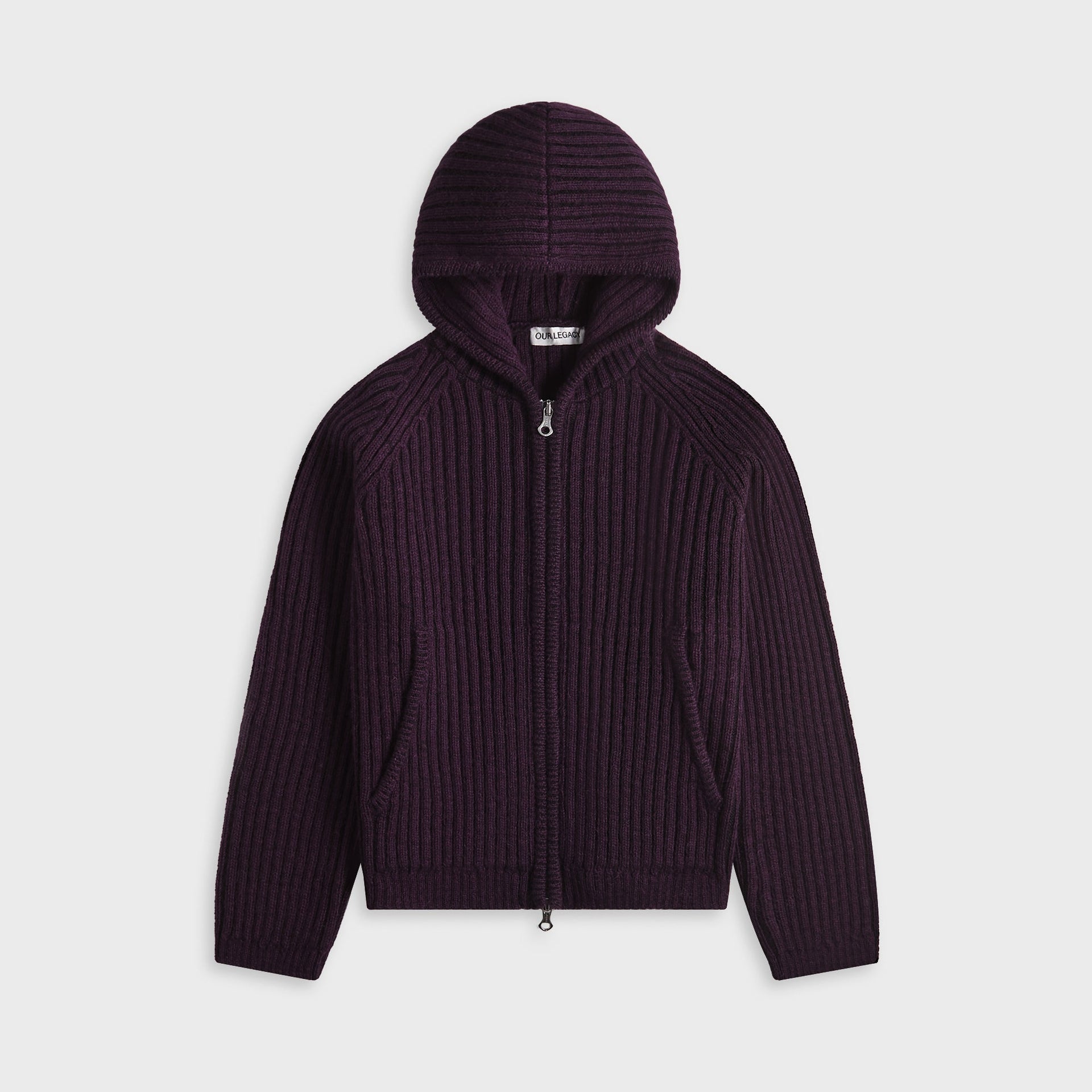 Our Legacy Level Hood Night Stripe Isles Wool Jacket - Violet