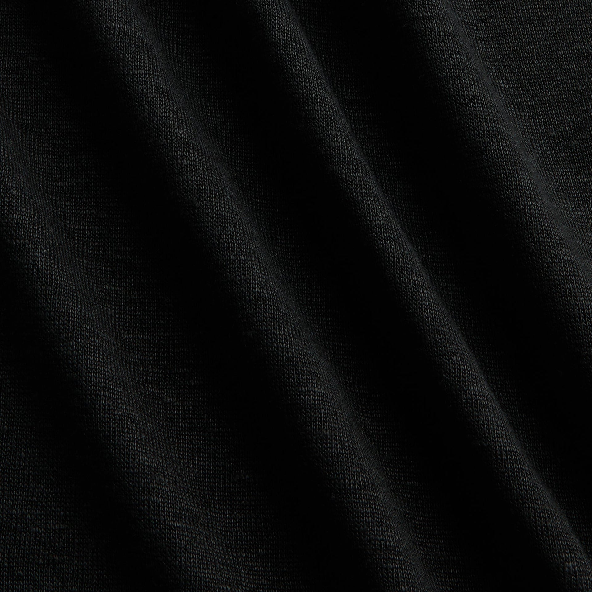 Orlebar Brown OB-T Linen Tailored Fit Crewneck Tee - Black