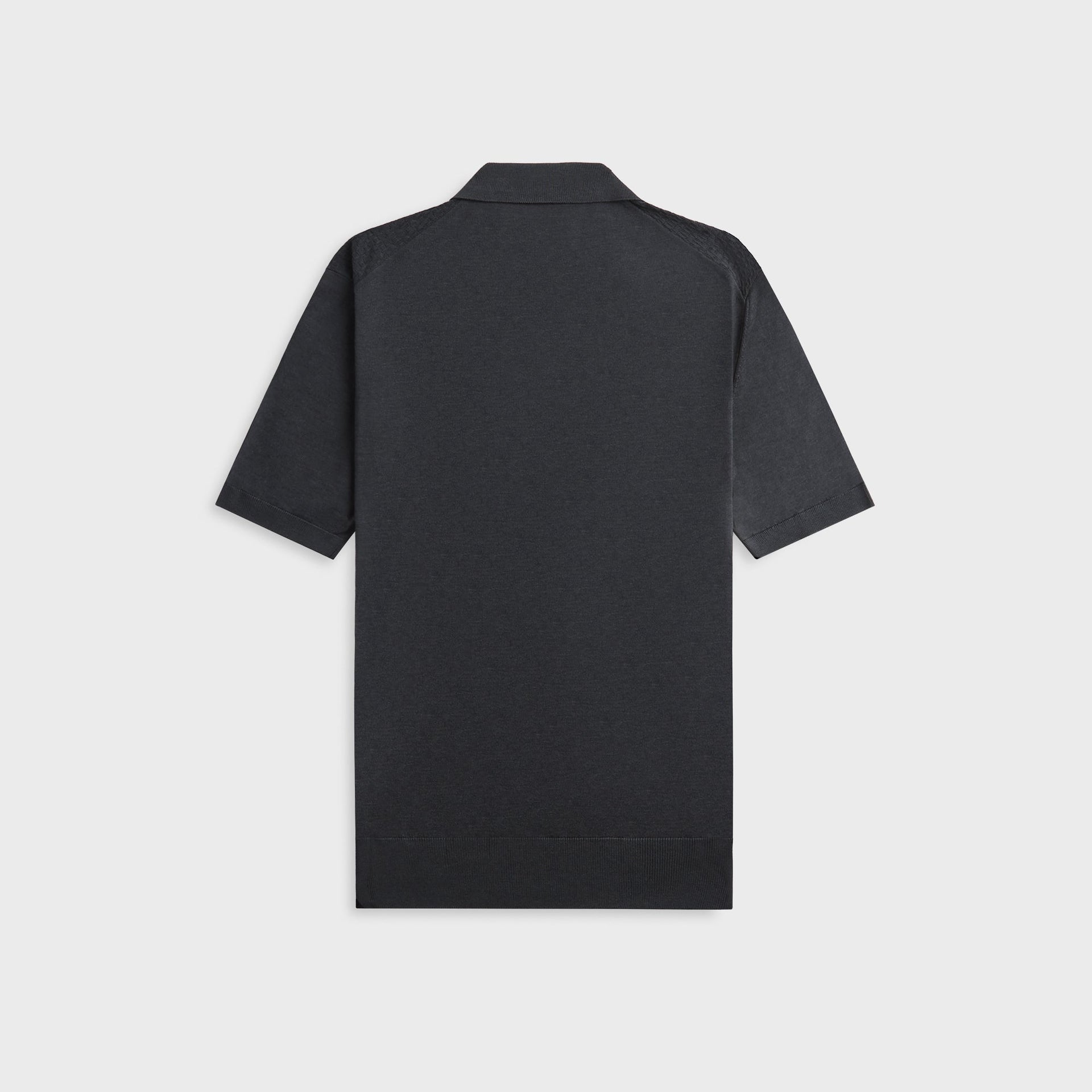 Orlebar Brown Burnham Silk Polo Shirt - Granite