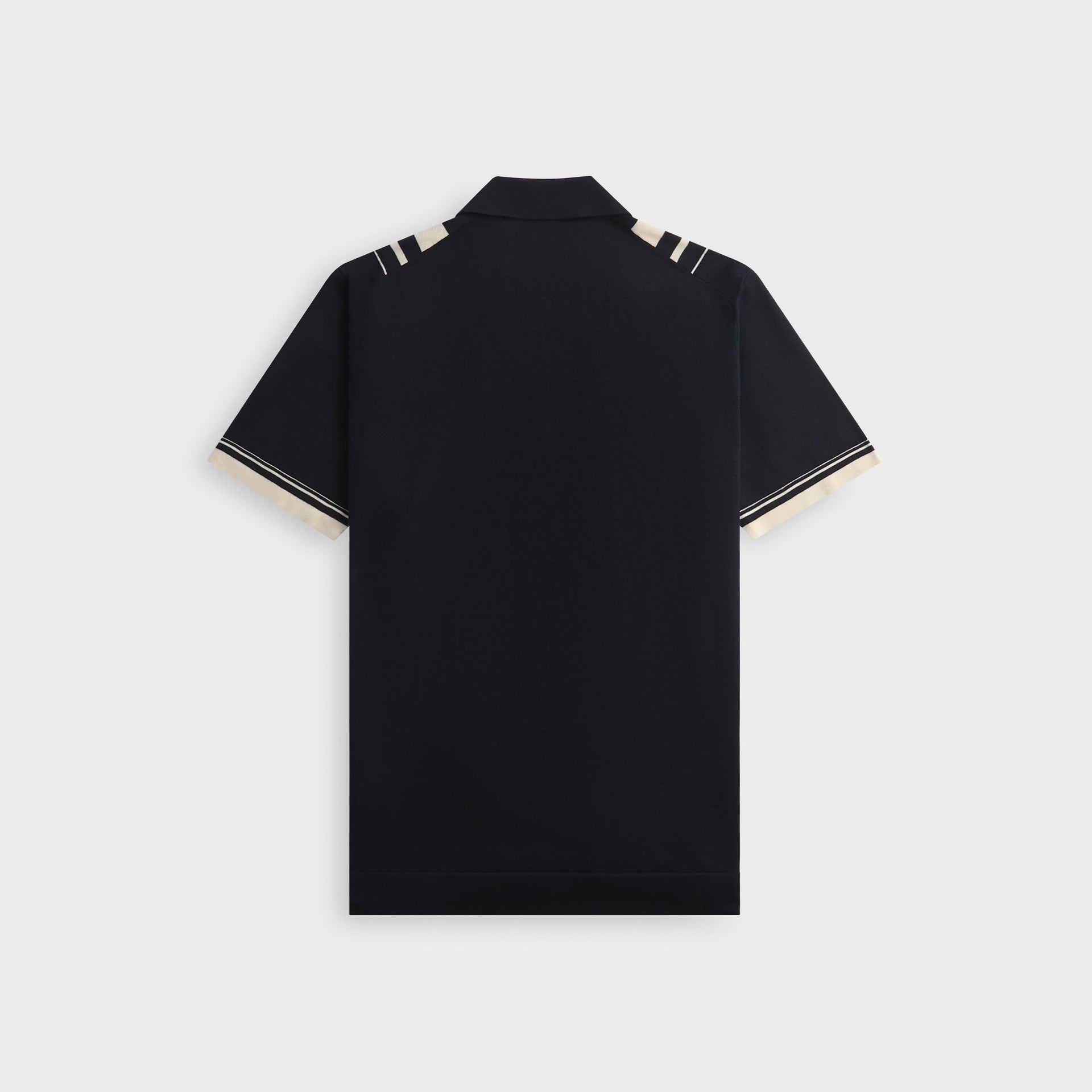 Orlebar Brown Tiernan Border Stripe Shirt - Night Iris / White Sand