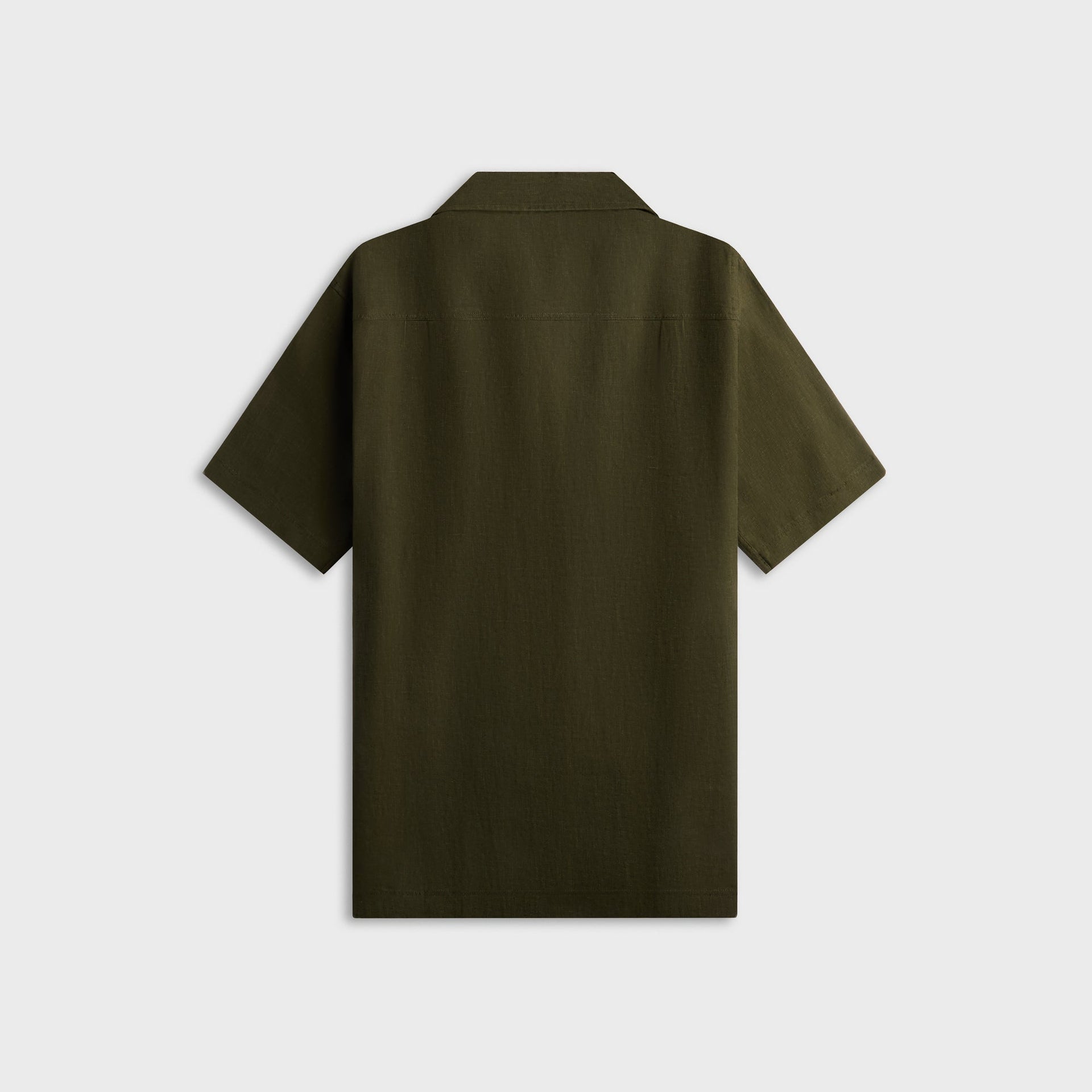 Orlebar Brown Maitan Lino Relaxed Fit Linen Shirt - Bayleaf Green