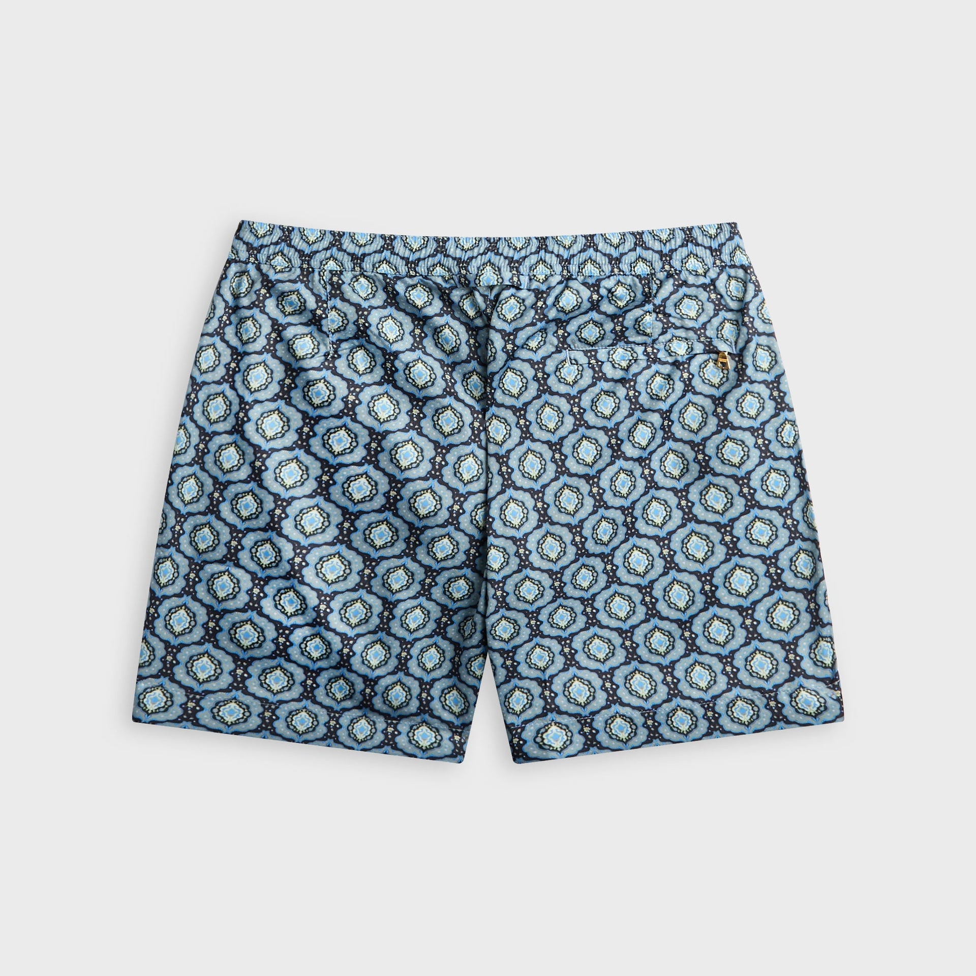 Orlebar Brown Bulldog Classic Fit Swim Short with Passetto Print - Night Iris