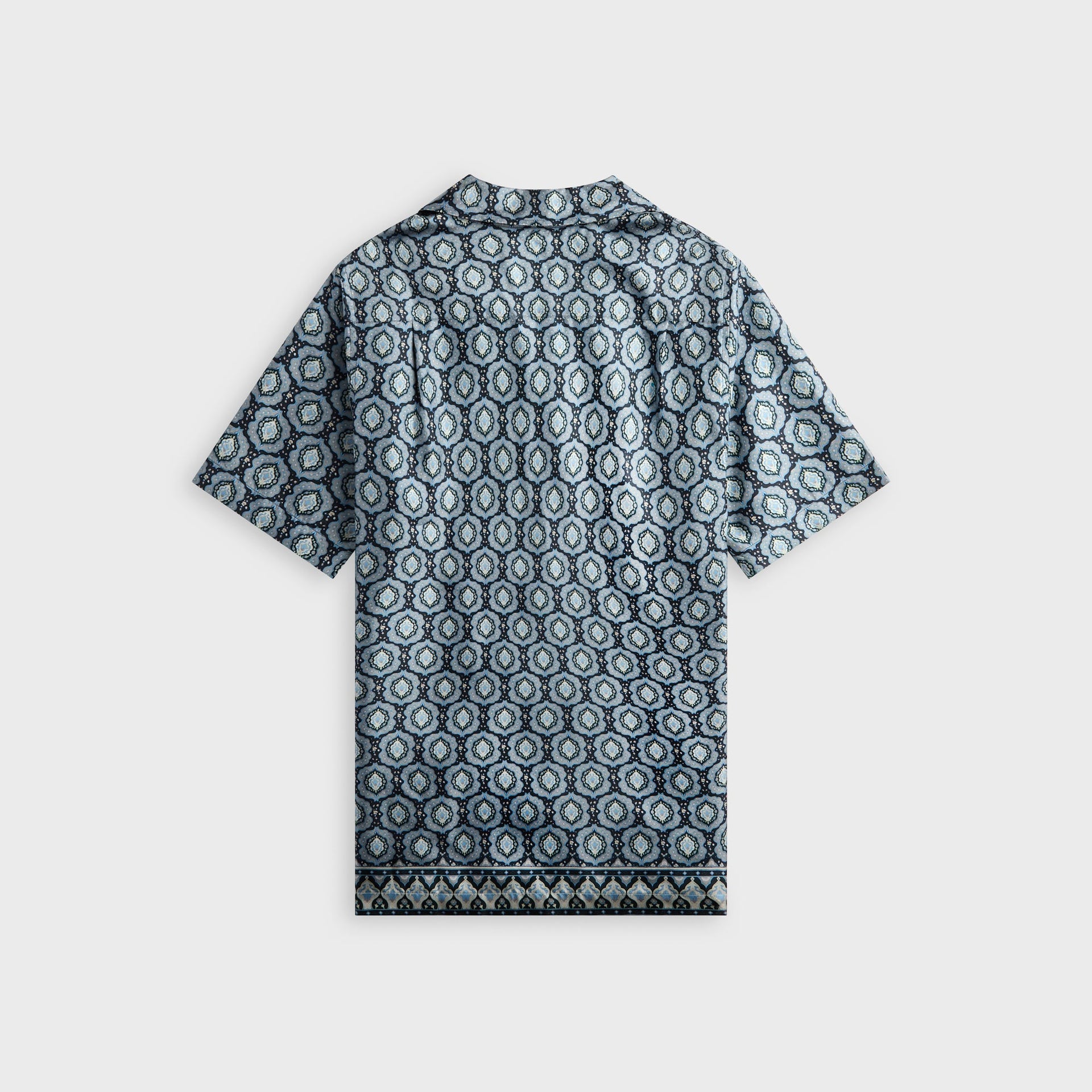 Orlebar Brown Relaxed Fit Silk Passetto Shirt - Night Iris