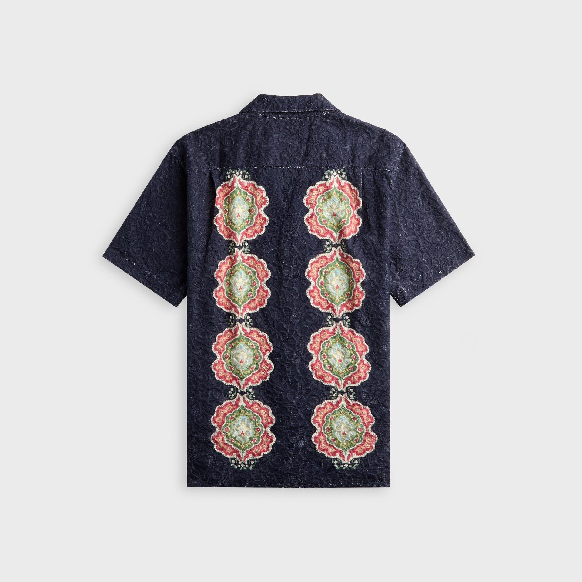 Orlebar Brown Relaxed Fit Broderie Anglaise Shirt - Night Iris