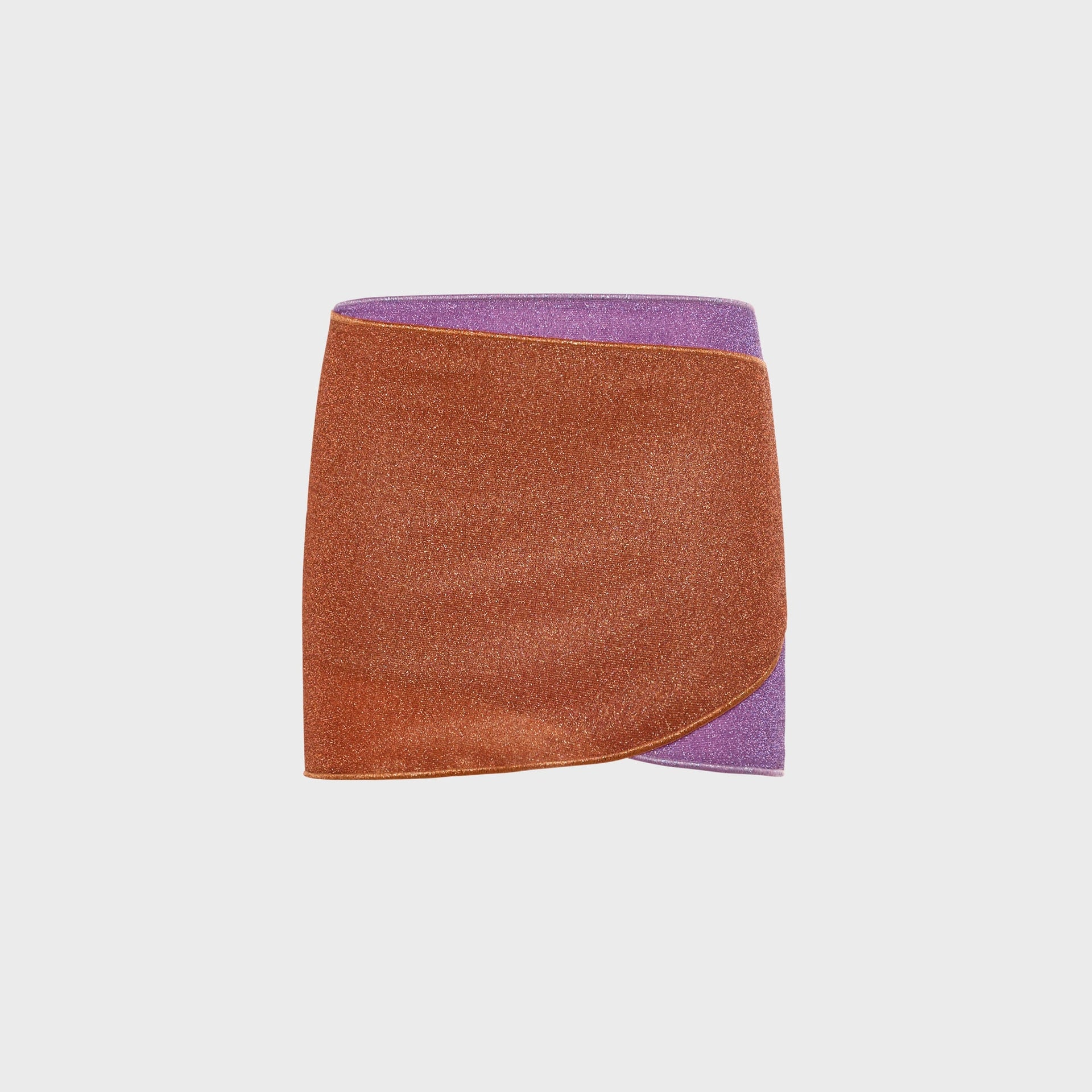 Oseree Lumiere Double Skirtini Skirt - Orange / Lilac