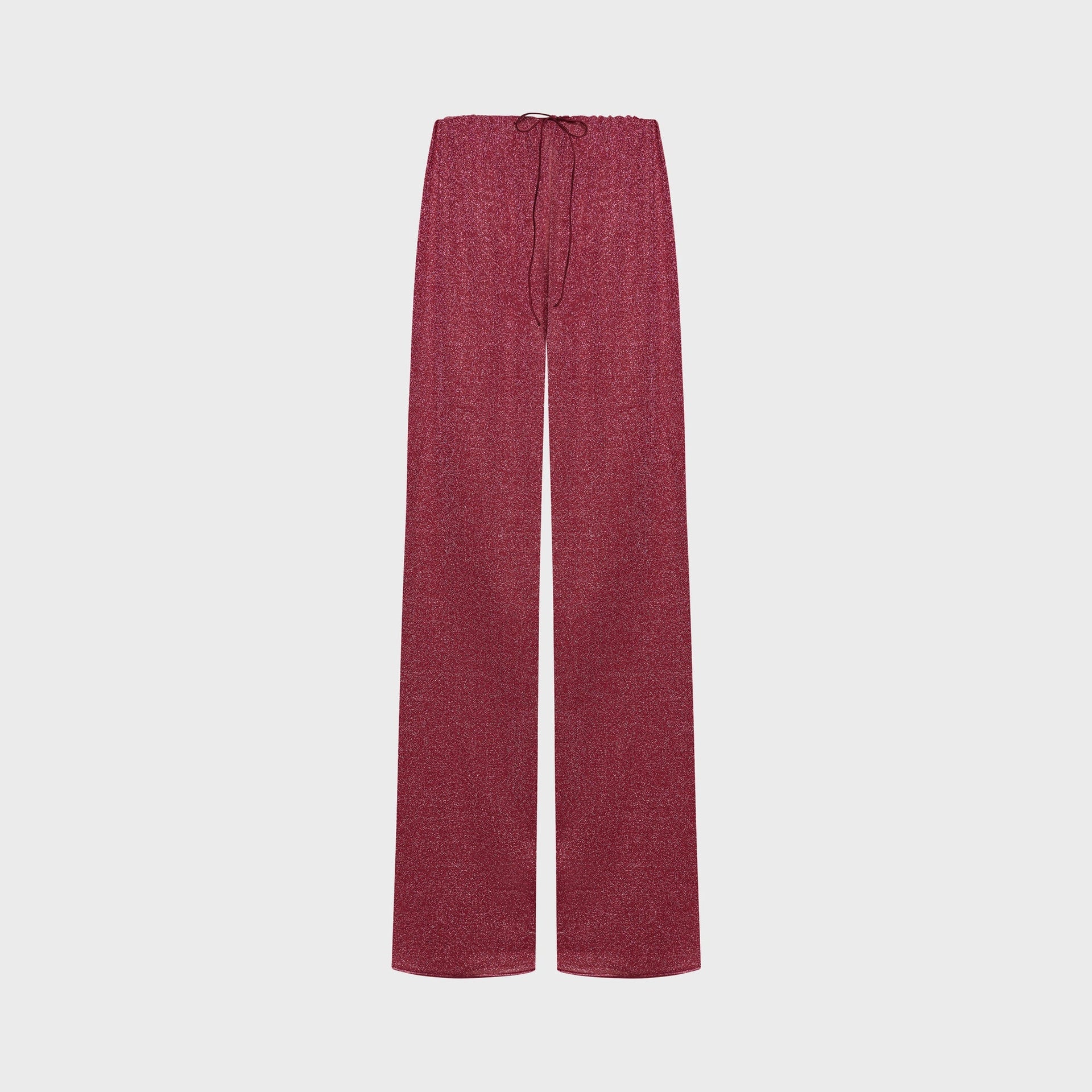 Oseree Lumiere Lurex Long Pant - Coral