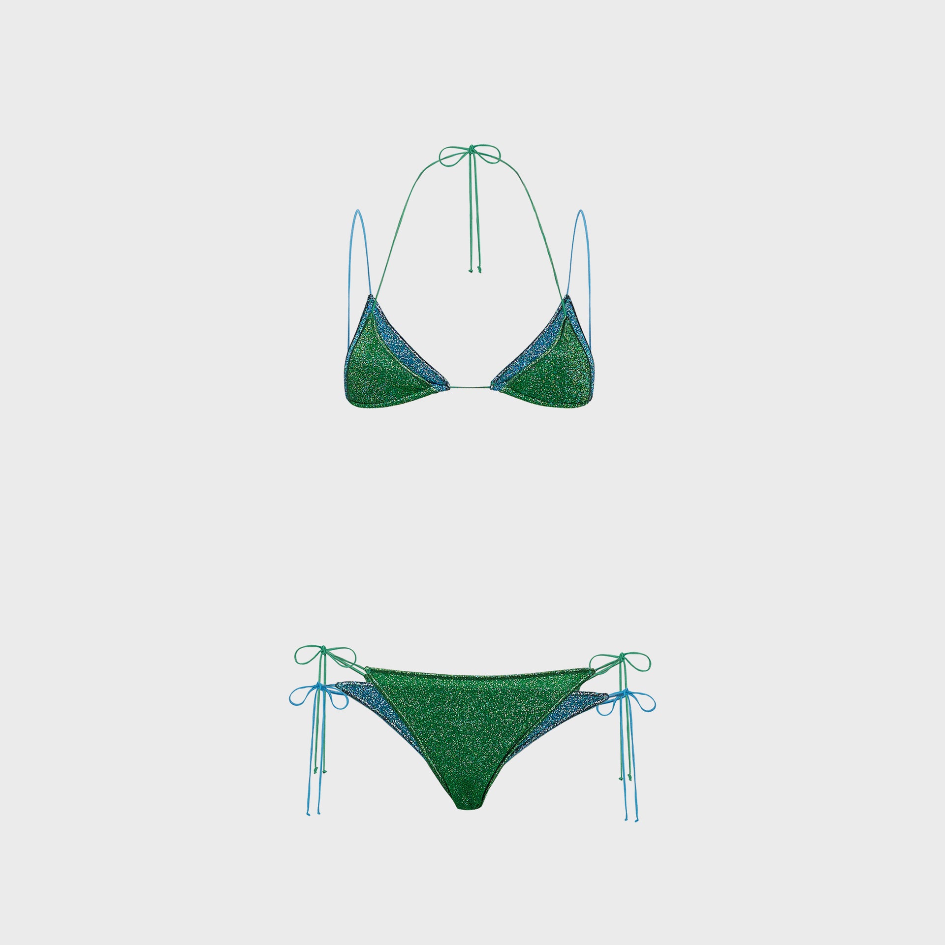 Oseree Lumiere Bicolor Double Kini - Emerald Green