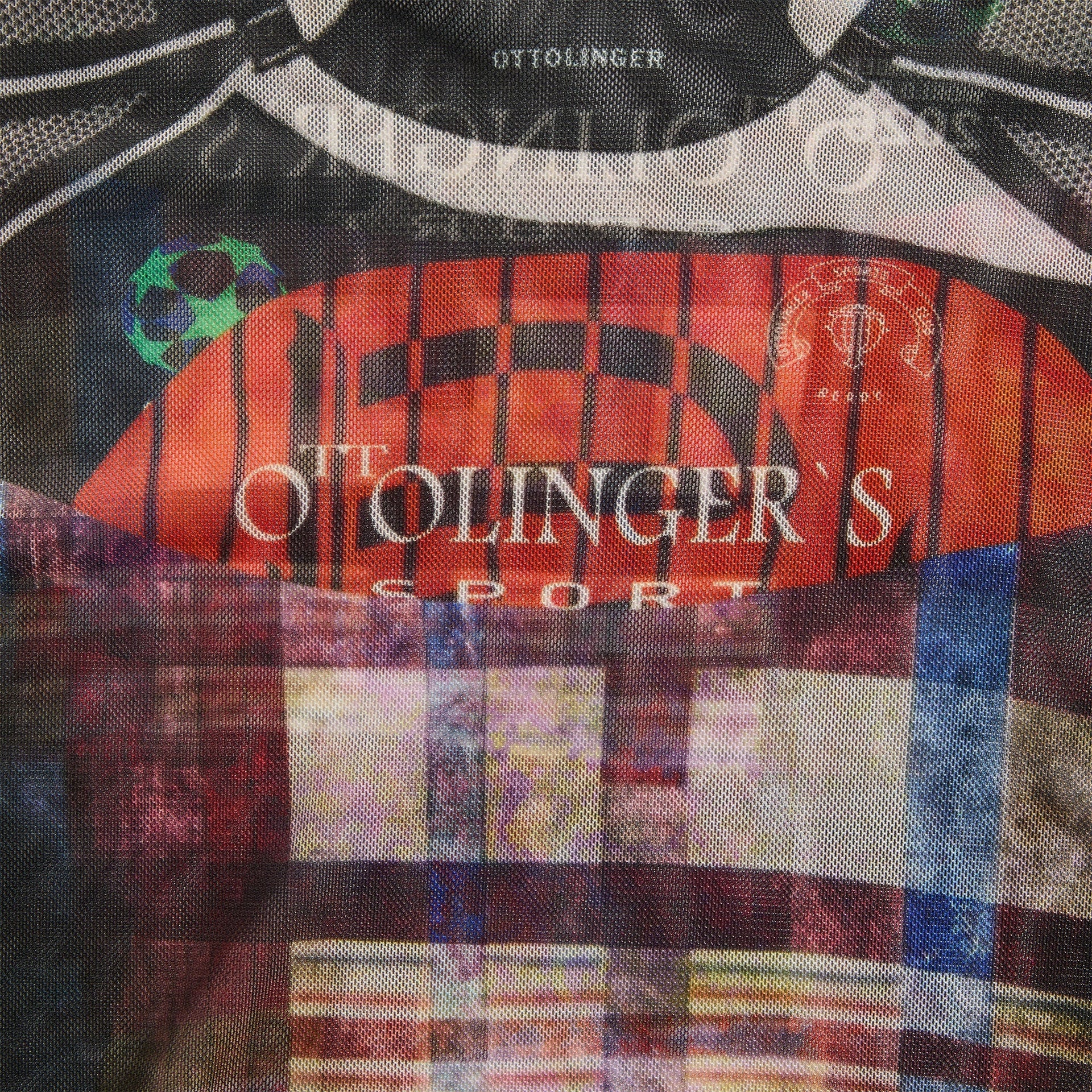 Ottolinger Mesh Otto Tee - Racing Plaid