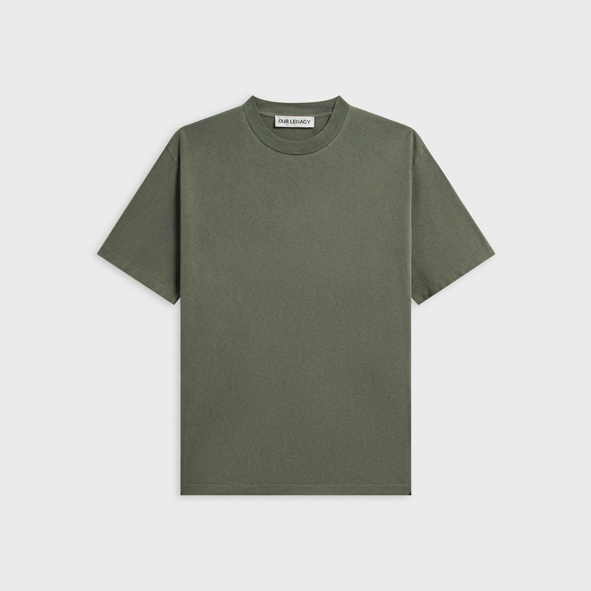 Our Legacy Box Tee - Worn Olive Legacy Jersey