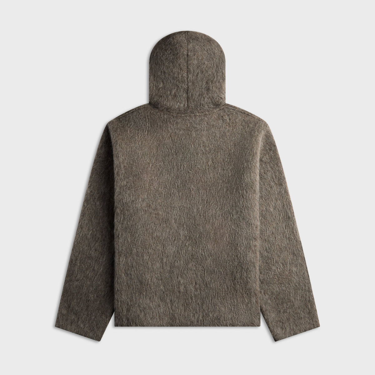 Our Legacy Full Zip Hood - Mole Grey Hairy Wool