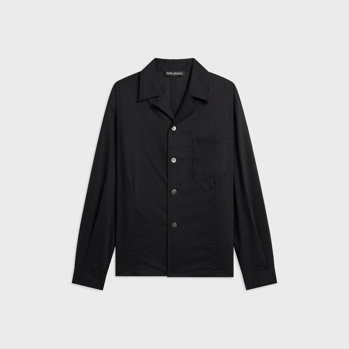 Our Legacy Private Shirt - Void Black Veil Wool