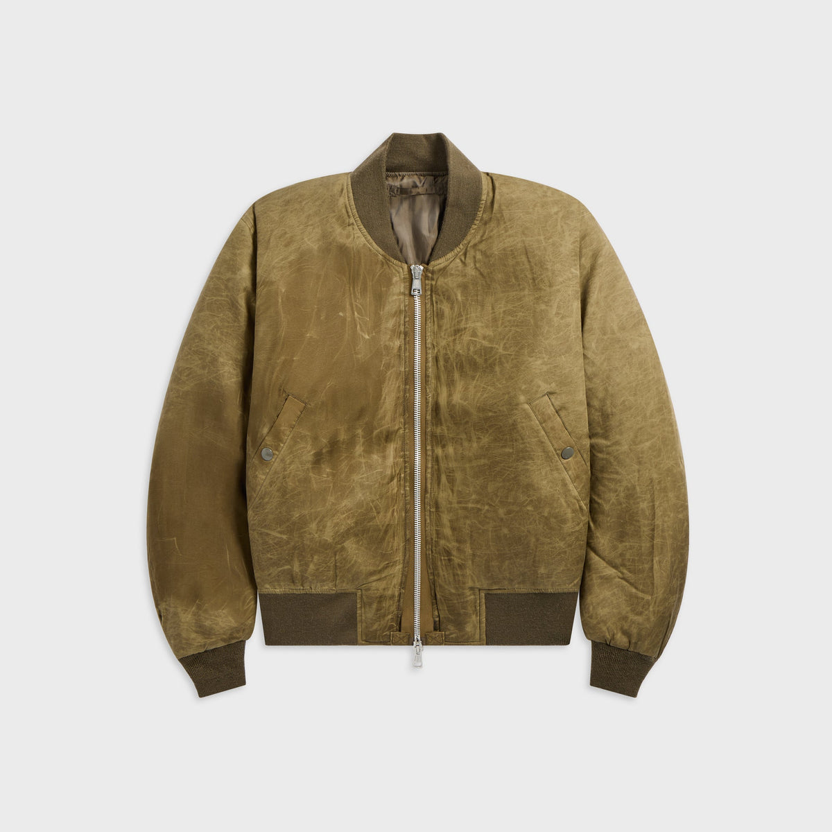 Our Legacy Bomber - Marsh Khaki Wax Dipped Cupro