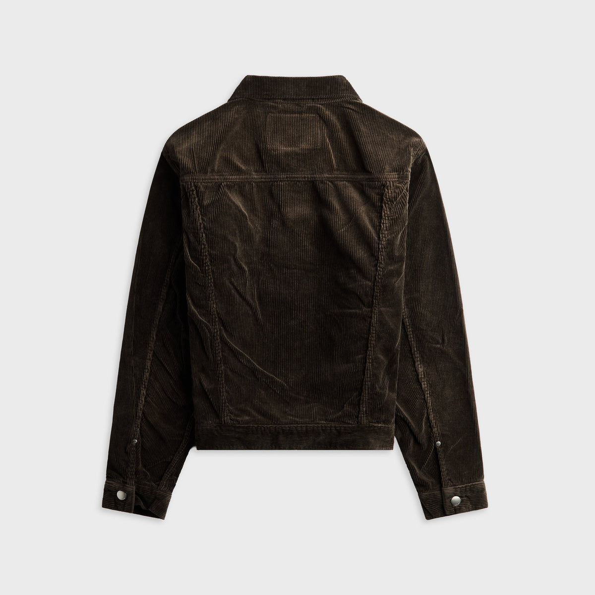 vowels Corduroy Trucker Jacket - Brown
