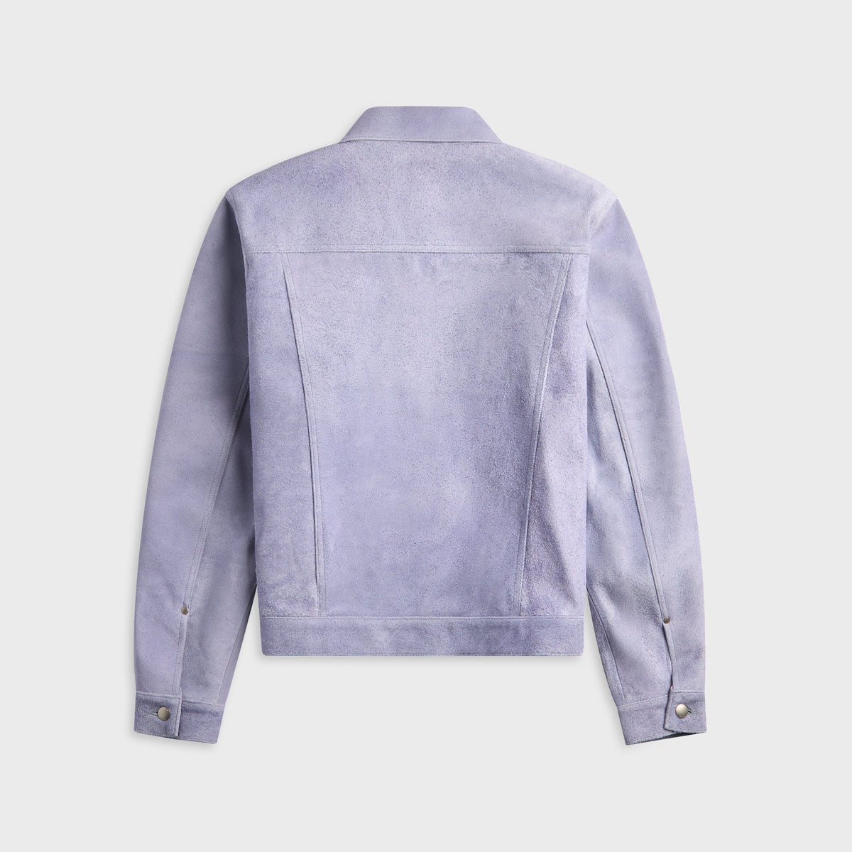 vowels Suede Trucker Jacket - Purple