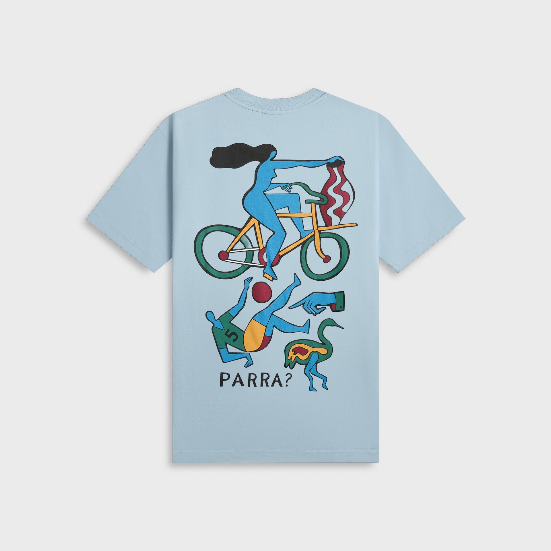by Parra Vase Delivery Tee in Light Blue