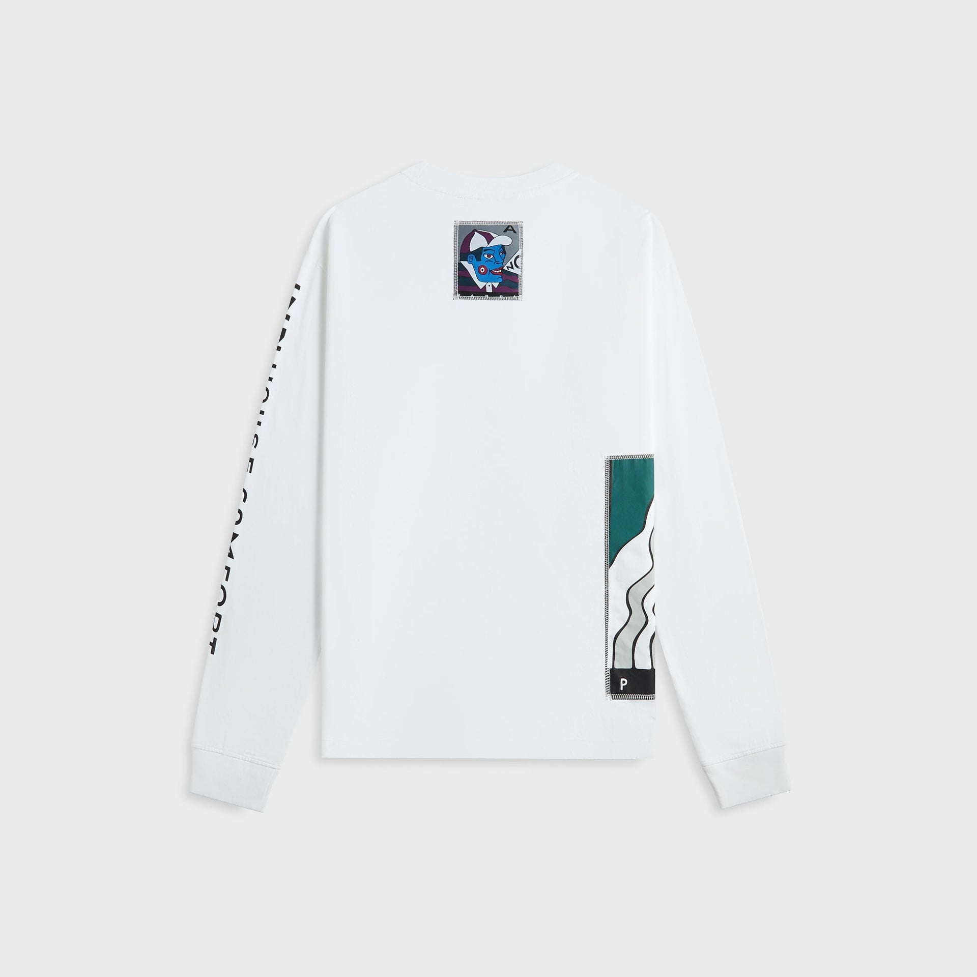 by Parra Your Face Long Sleeve Tee - White