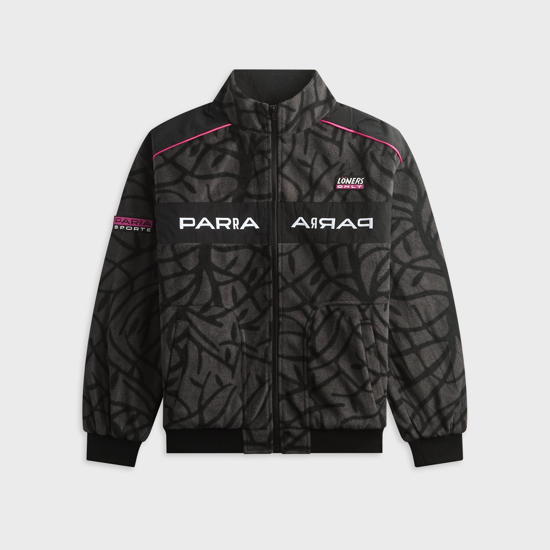 by Parra Loners Only Fleece Jacket - Black