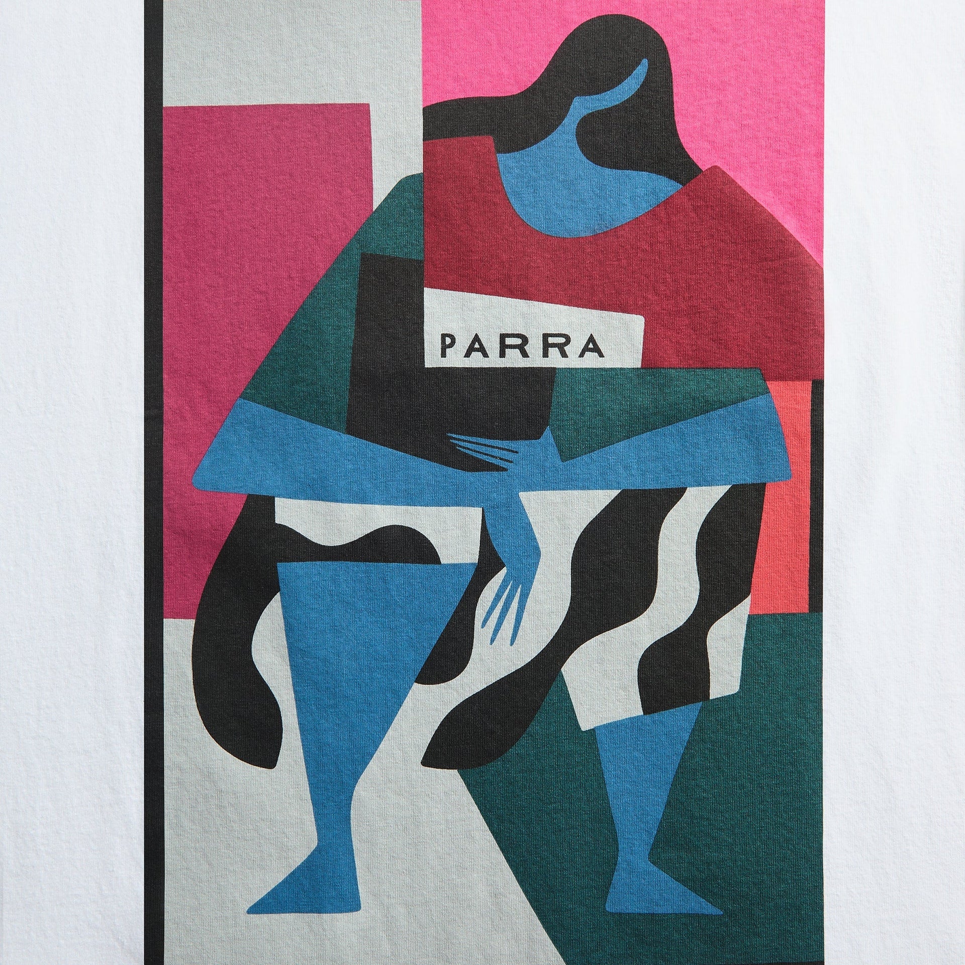 by Parra Reading The Square Tee - White