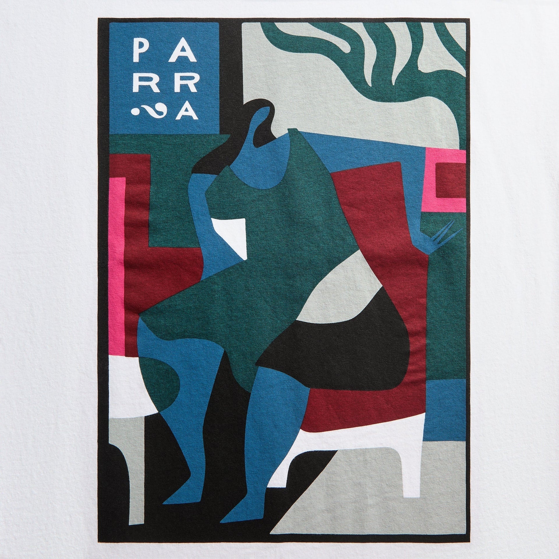 by Parra Leaving Now Tee - White