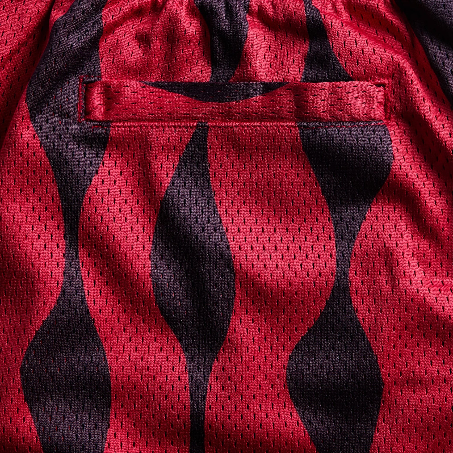 by Parra Waved Mesh Short - Red