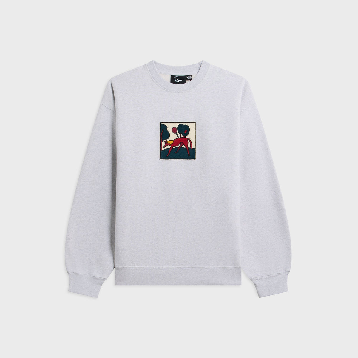 by Parra Long Lost Leg Crew Neck Sweatshirt - Heather Grey